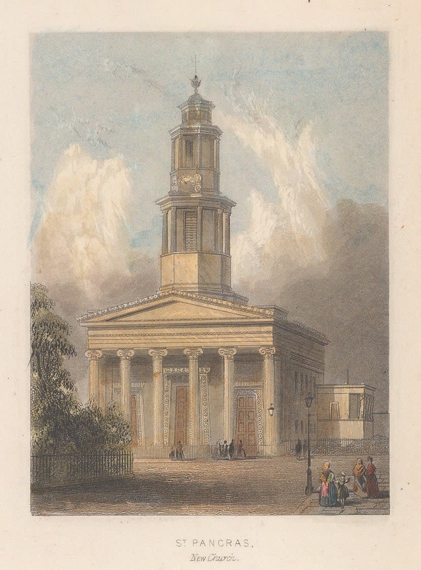 John Tallis, London - St. Pancras Church, 1851
