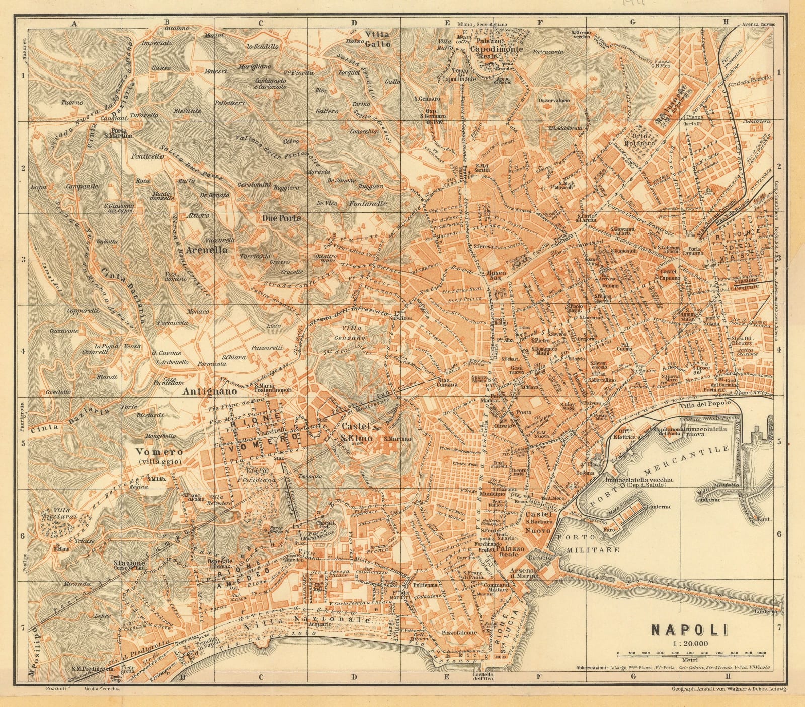 Karl Baedeker, Naples / Napoli, 1911