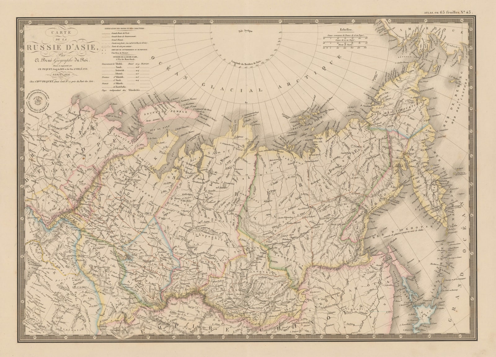 Adrien Brue, Asiatic Russia, 1836