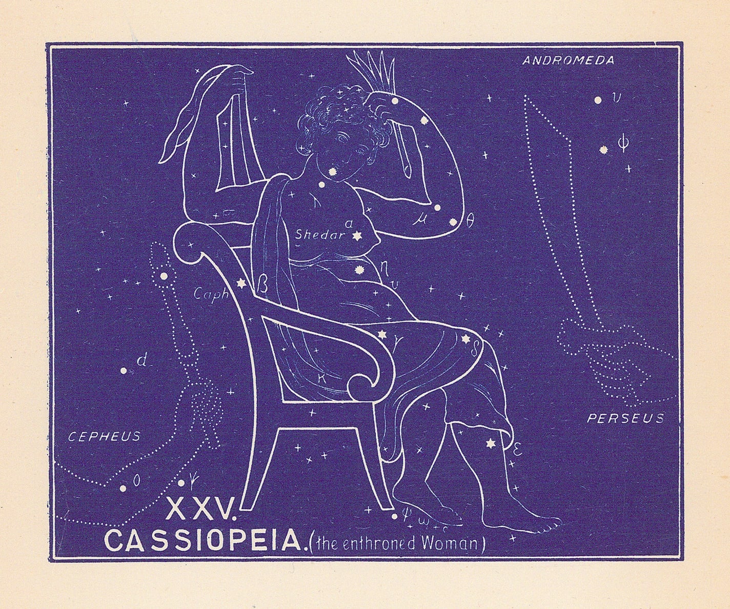 Ethelbert William Bullinger, XXV. Cassiopeia (The Enthroned Woman), 1954