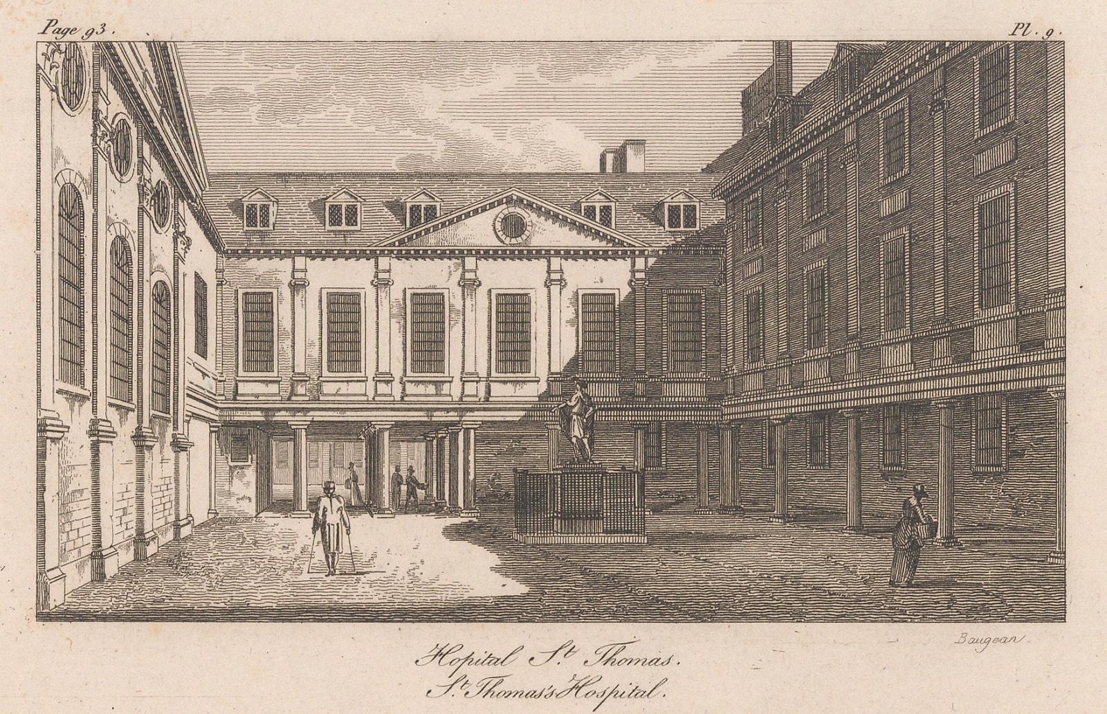 Jean-Jerome Baugean, London - St. Thomas's Hospital, 1814