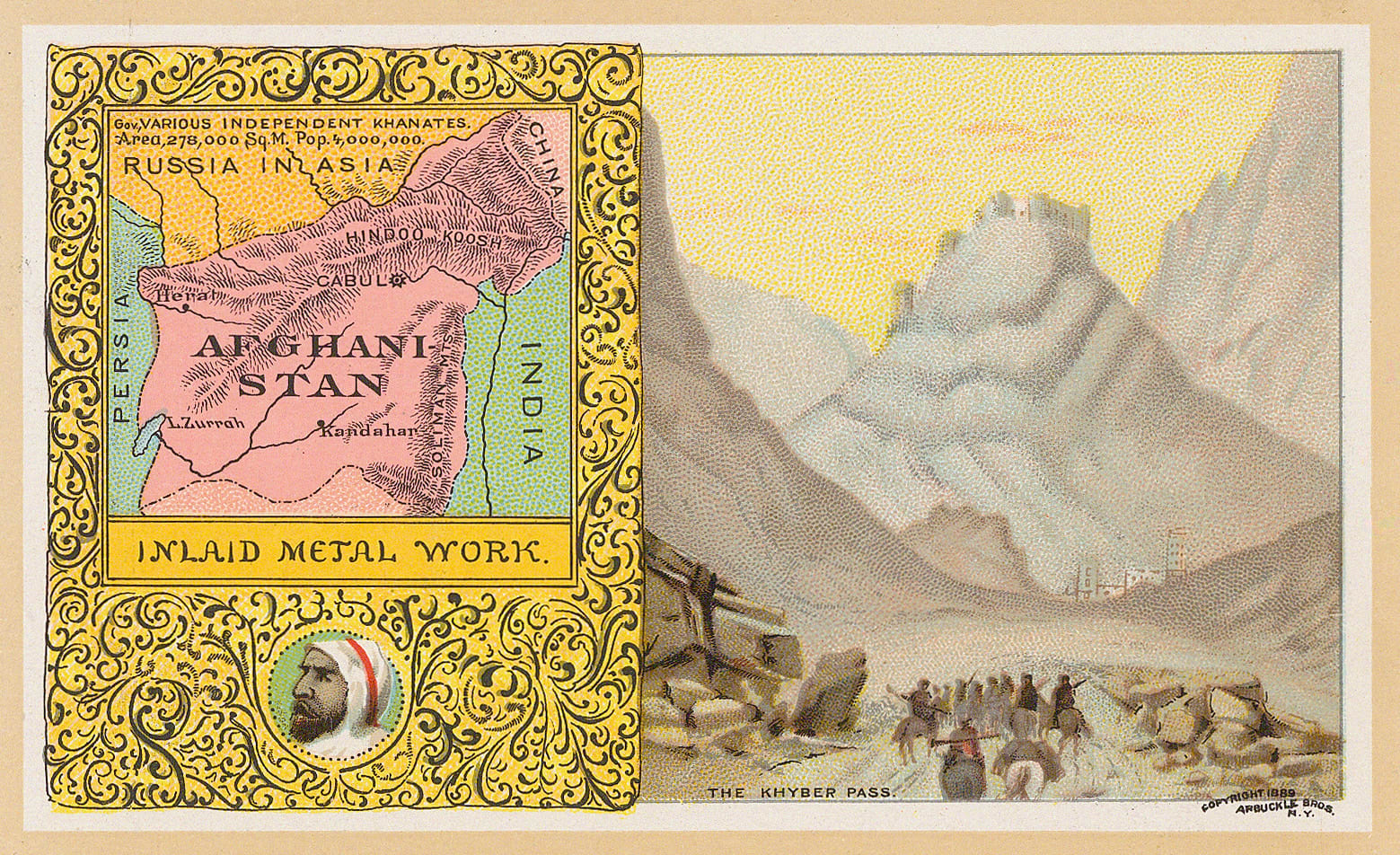 Arbuckle Brothers Company, Afghanistan, 1889