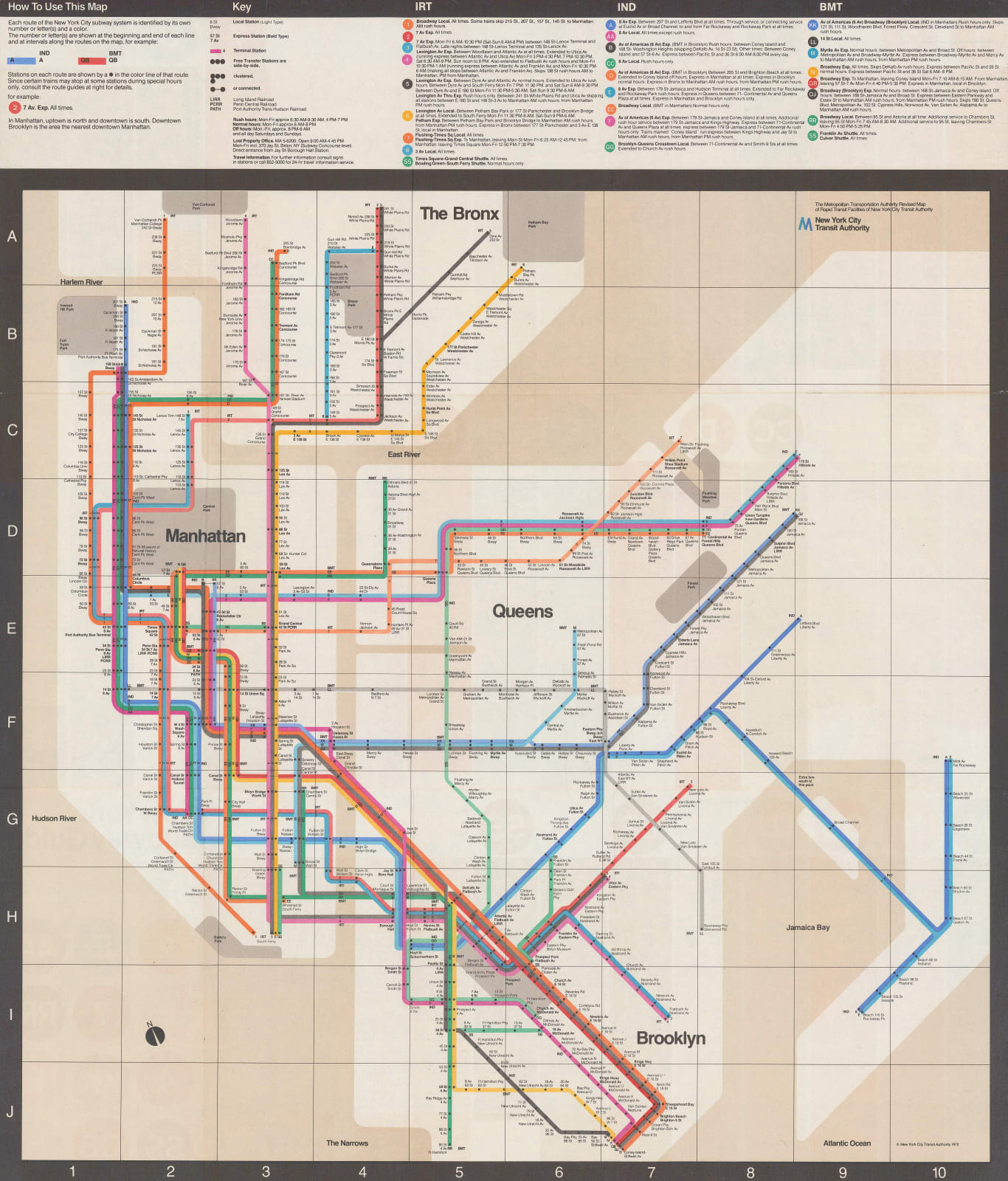 Massimo Vignelli, New York Subway Map, 1972