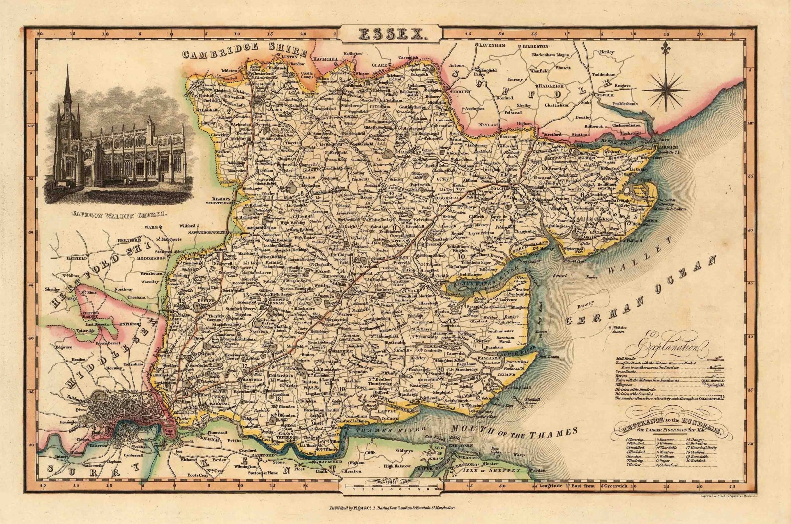 Isaac Slater, Essex, 1840 c.