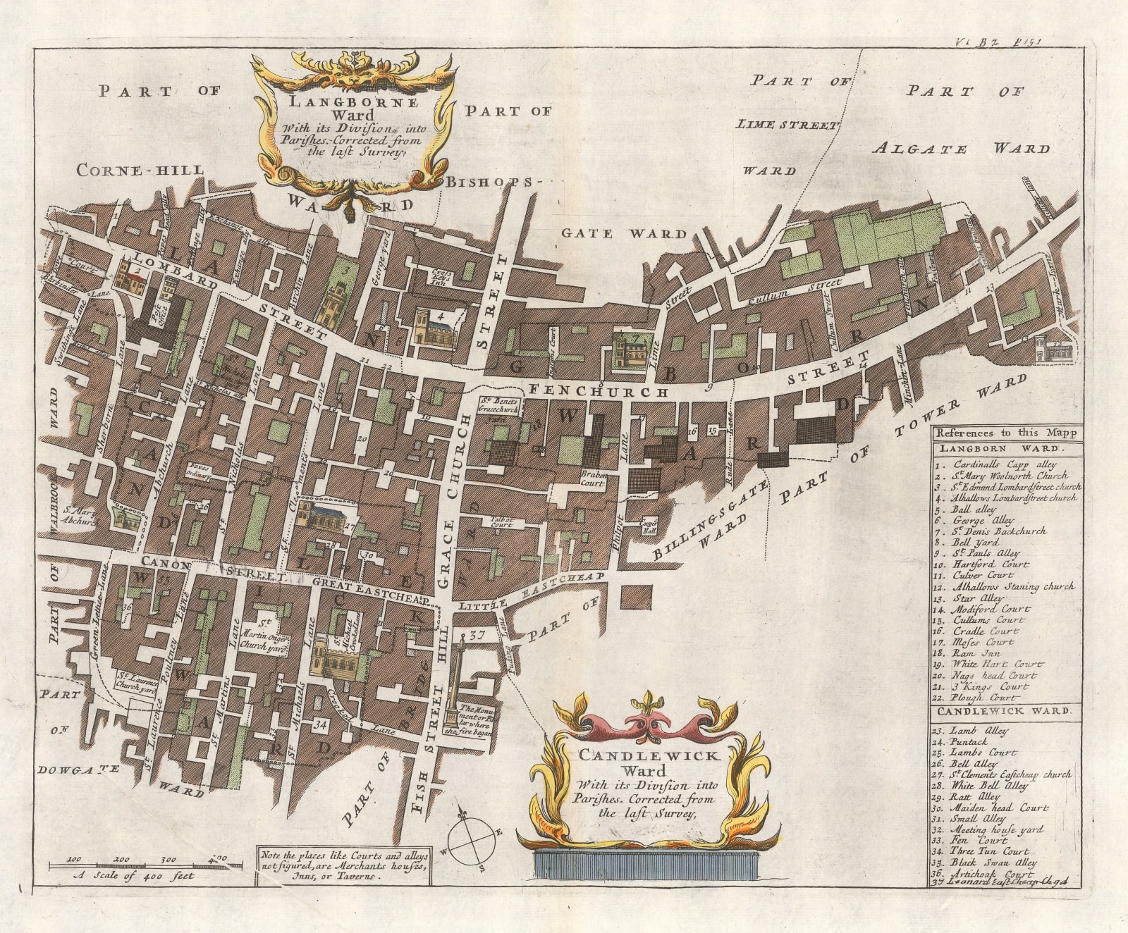 John Stow, Langborne Ward & Candlewick Ward, 1720