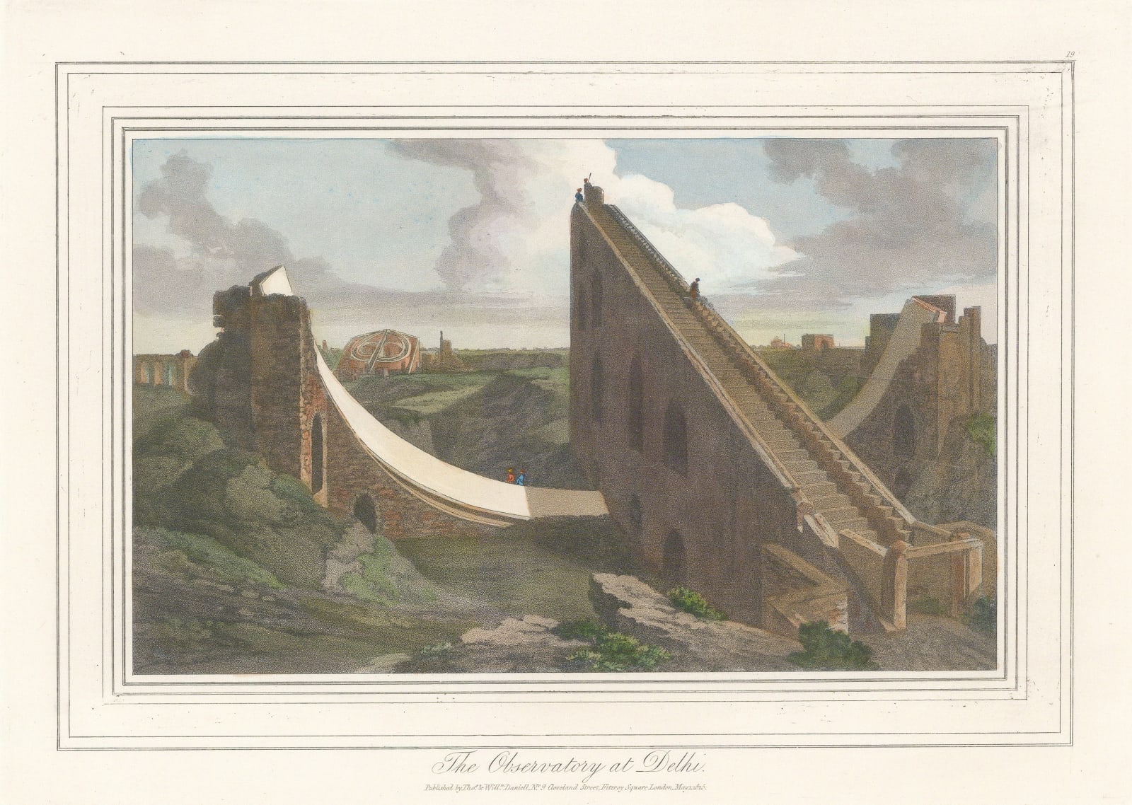 Thomas & William Daniell, India - Delhi, Jantar Mantar, 1813