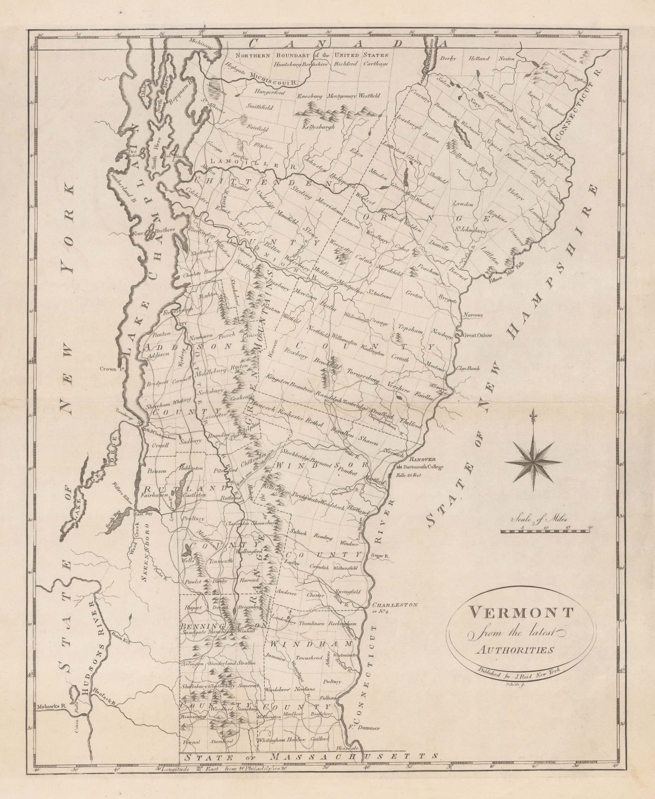 John Reid, Vermont from the Latest Authorities, 1796