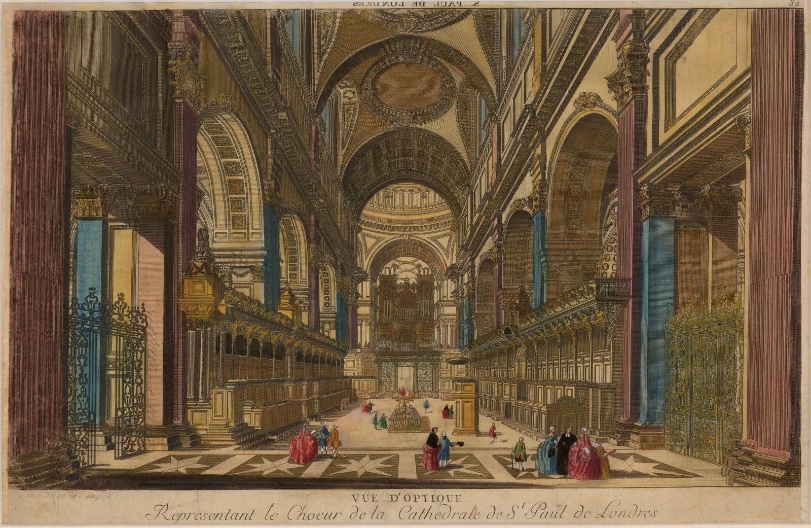 Vue D'Optique, London - St Paul's Cathedral, 1750