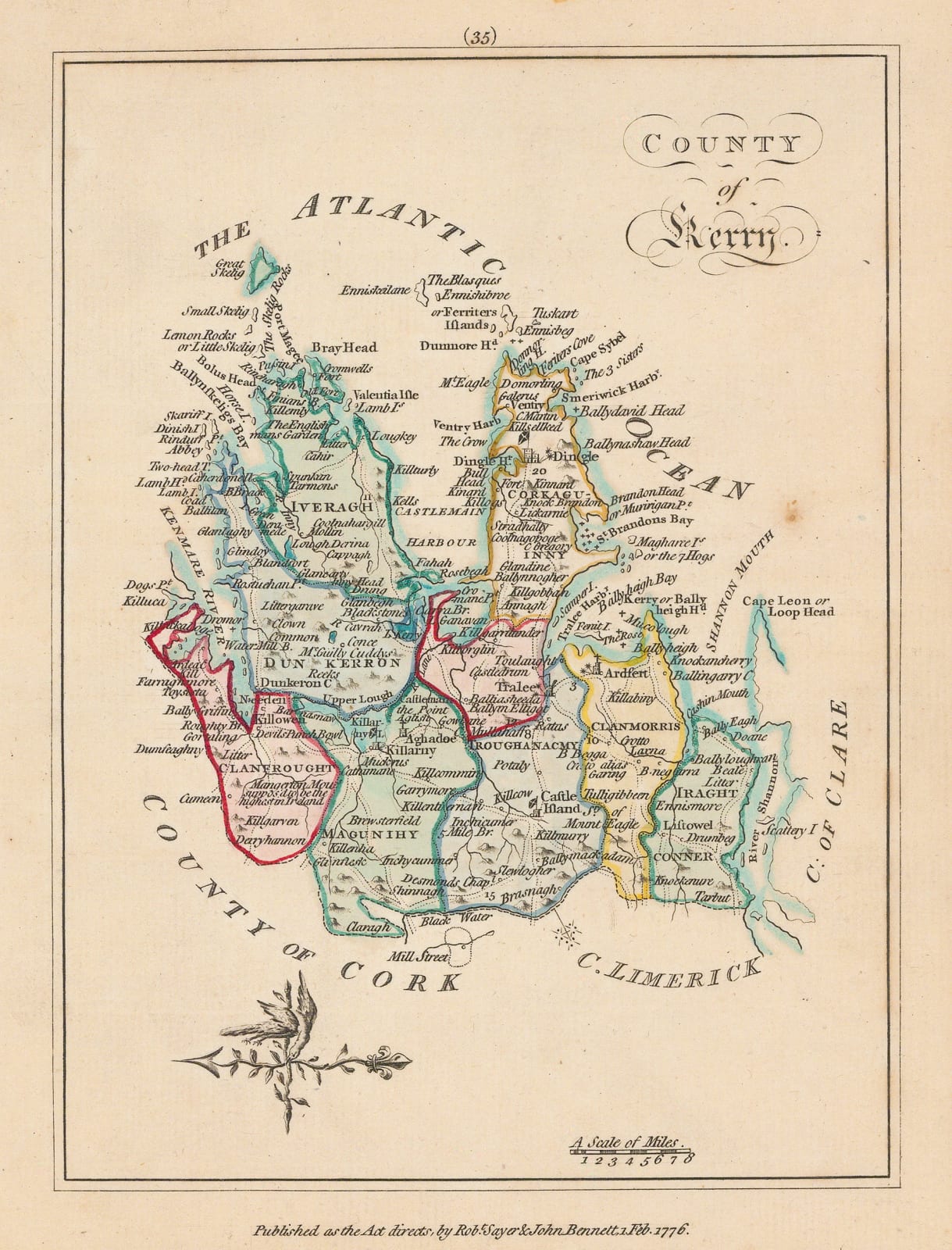 Sayer & Bennett, County Kerry, 1776