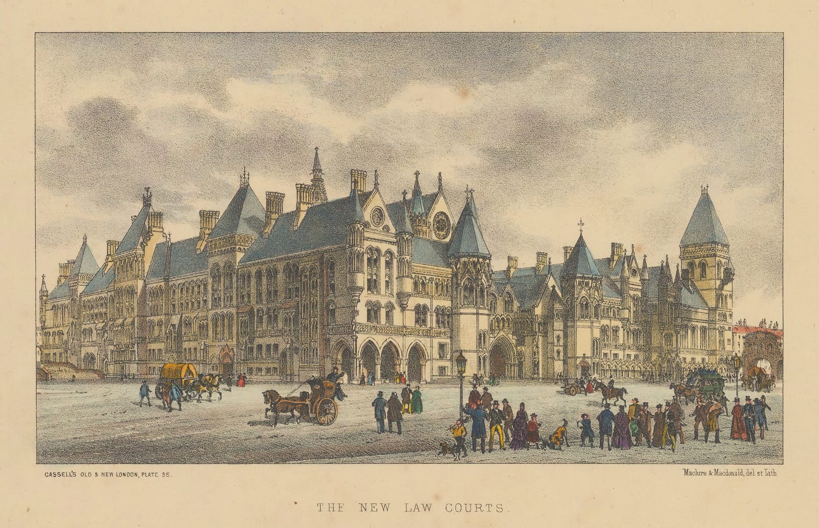 John Cassell, London - Royal Courts of Justice, 1883 c.