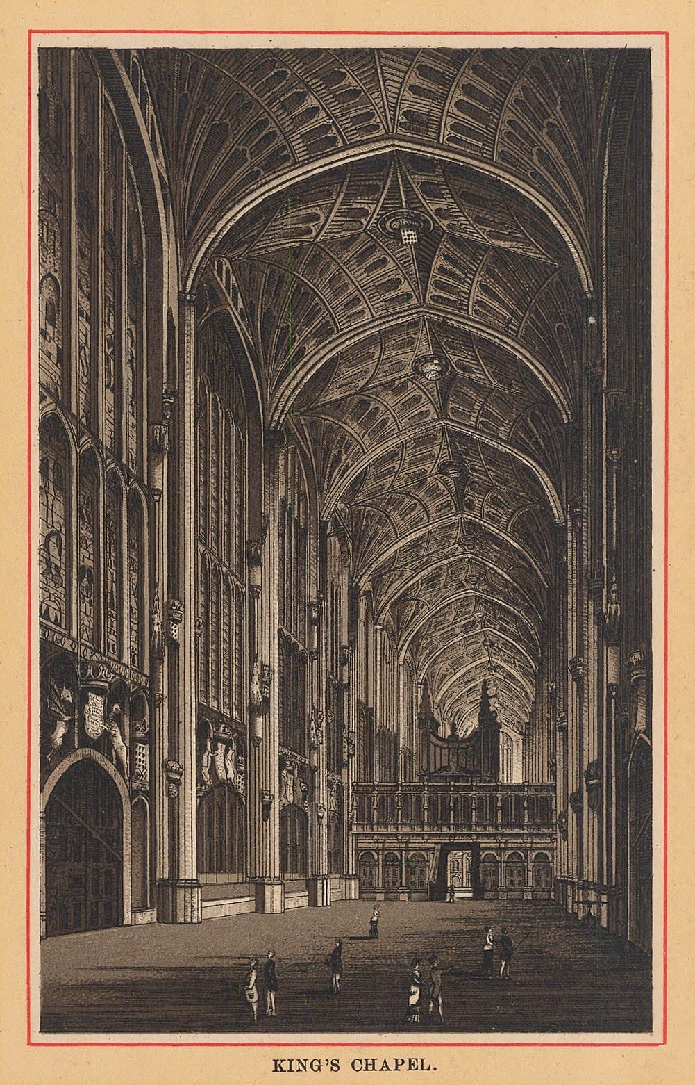 Charles Reynolds & Co., Cambridge University - King's Chapel, 1890 c.