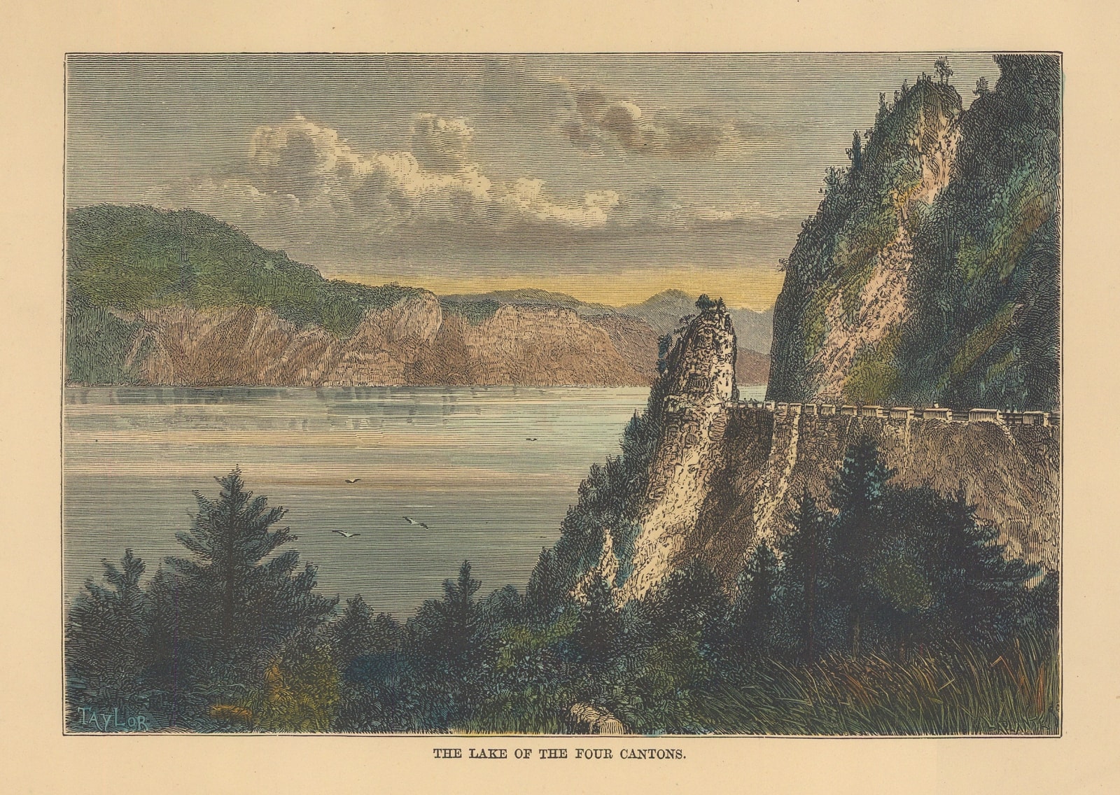 Jean Jacques Élisée Reclus, Switzerland - Lake Lucerne, 1894