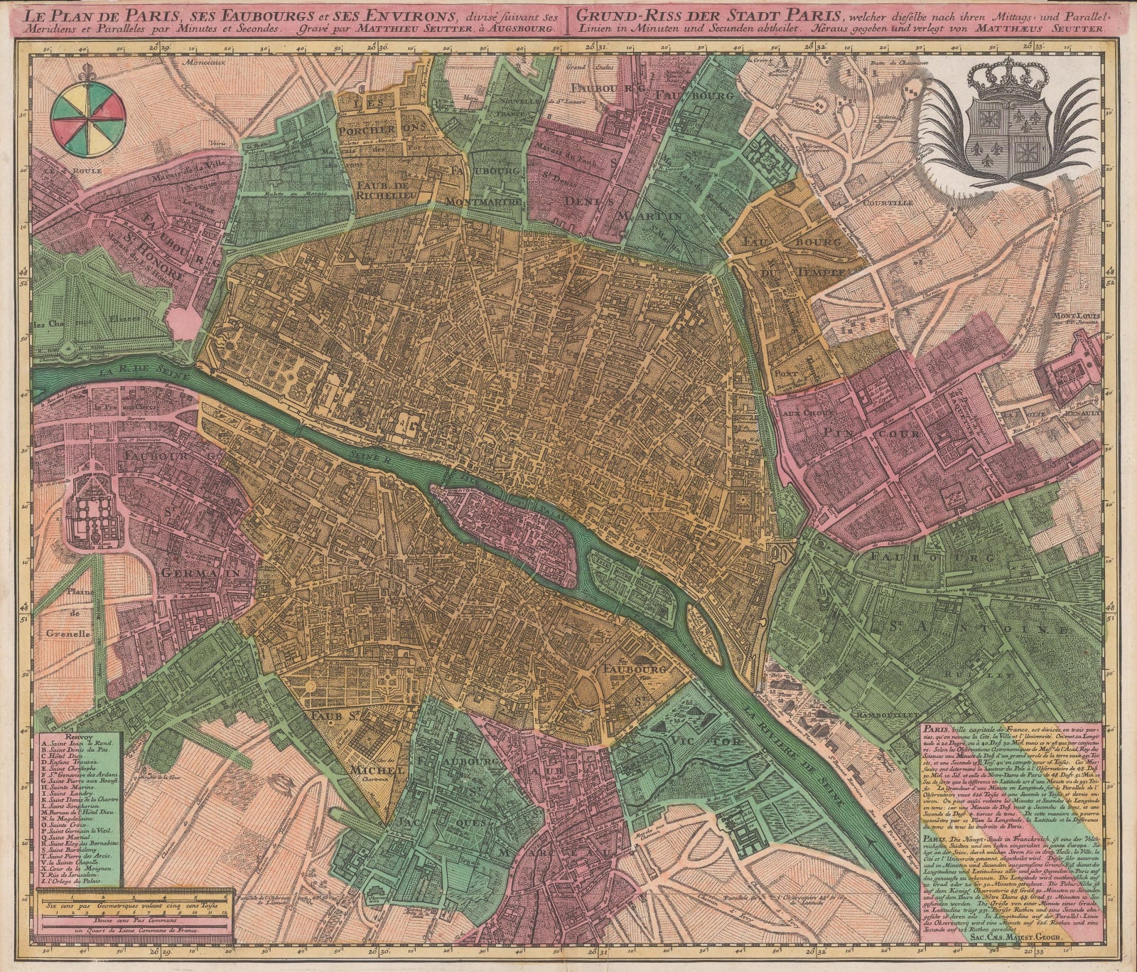 Matthaus Seutter, Paris, 1740 c.
