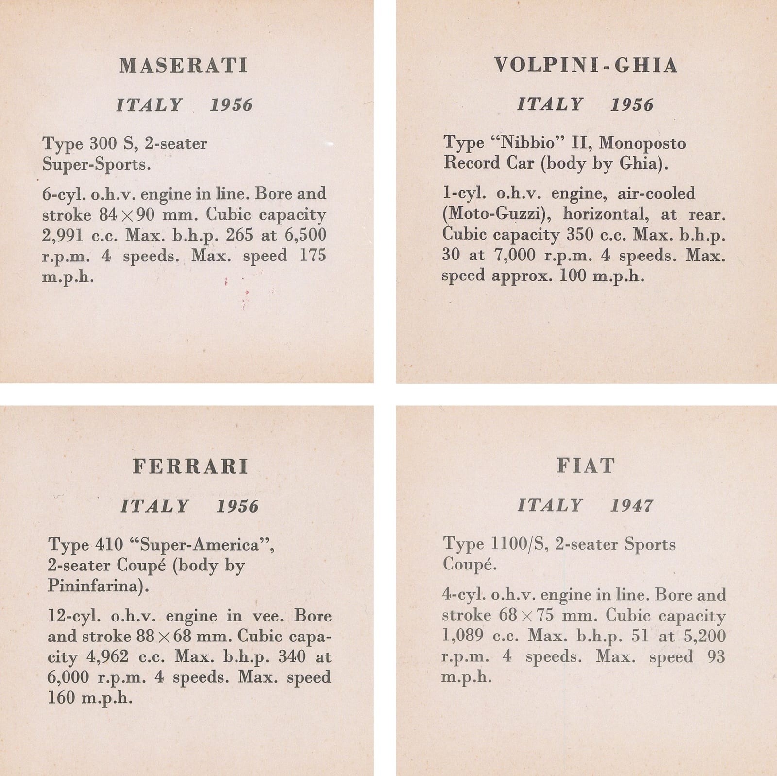 Anonymous, Automobiles - Italian cars, 1960 c.