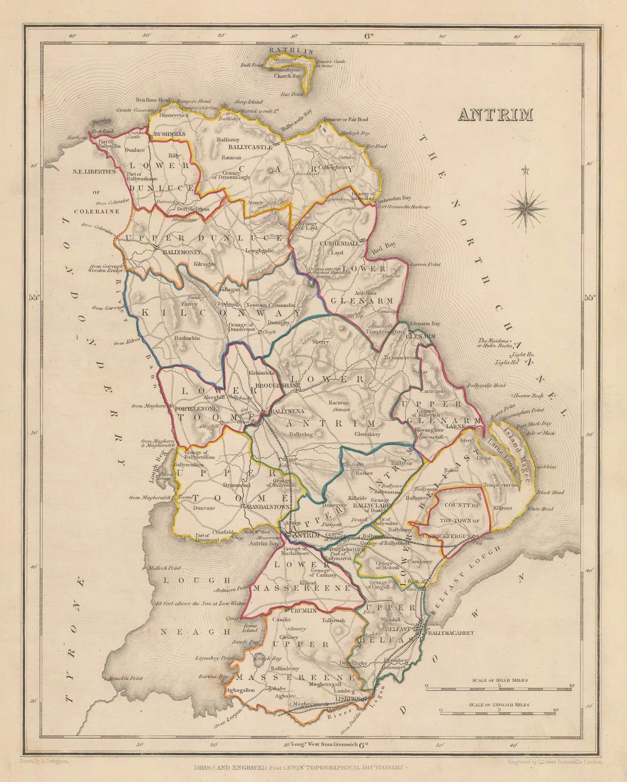 Samuel Lewis, Antrim, 1850