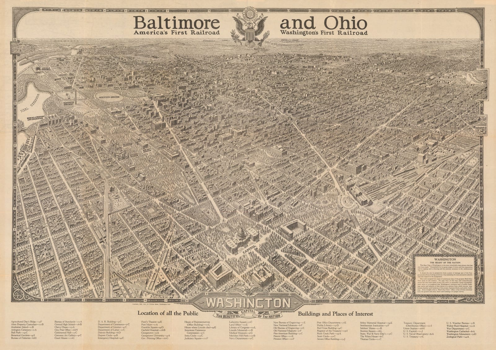 William Olsen, Washington - The Beautiful Capital of the Nation, 1923