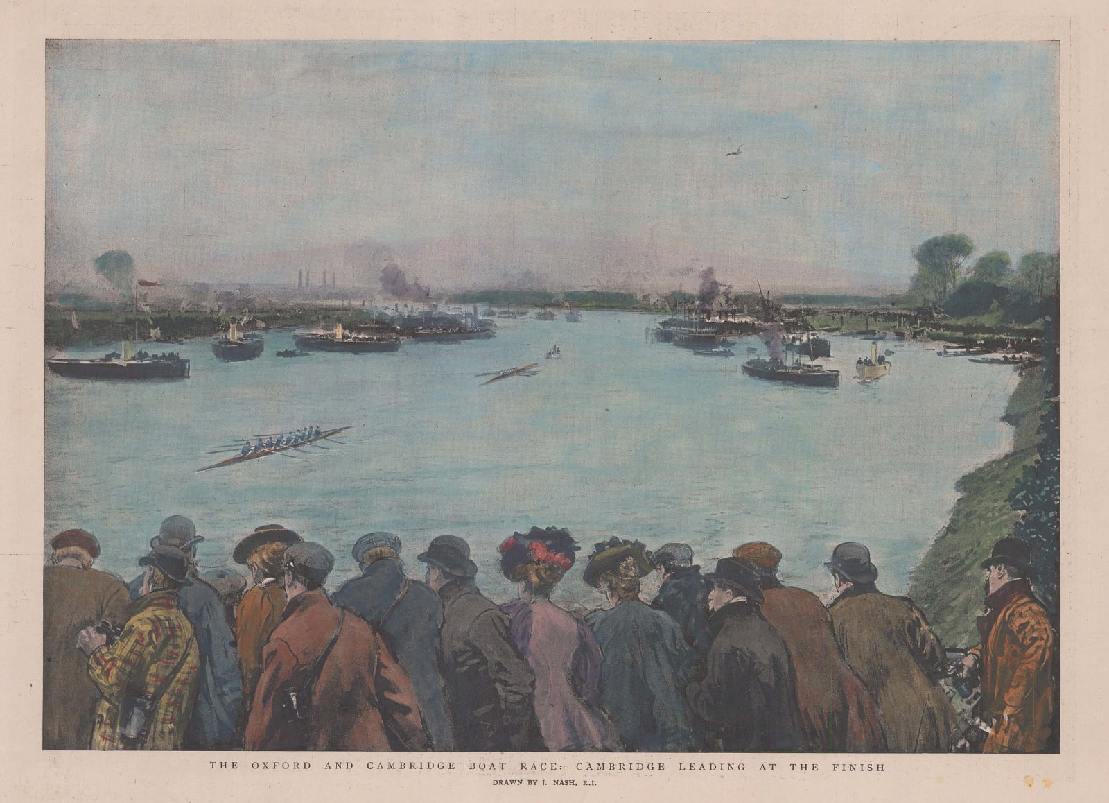 The Graphic Magazine, Rowing - Oxford and Cambridge Boat Race, 1899