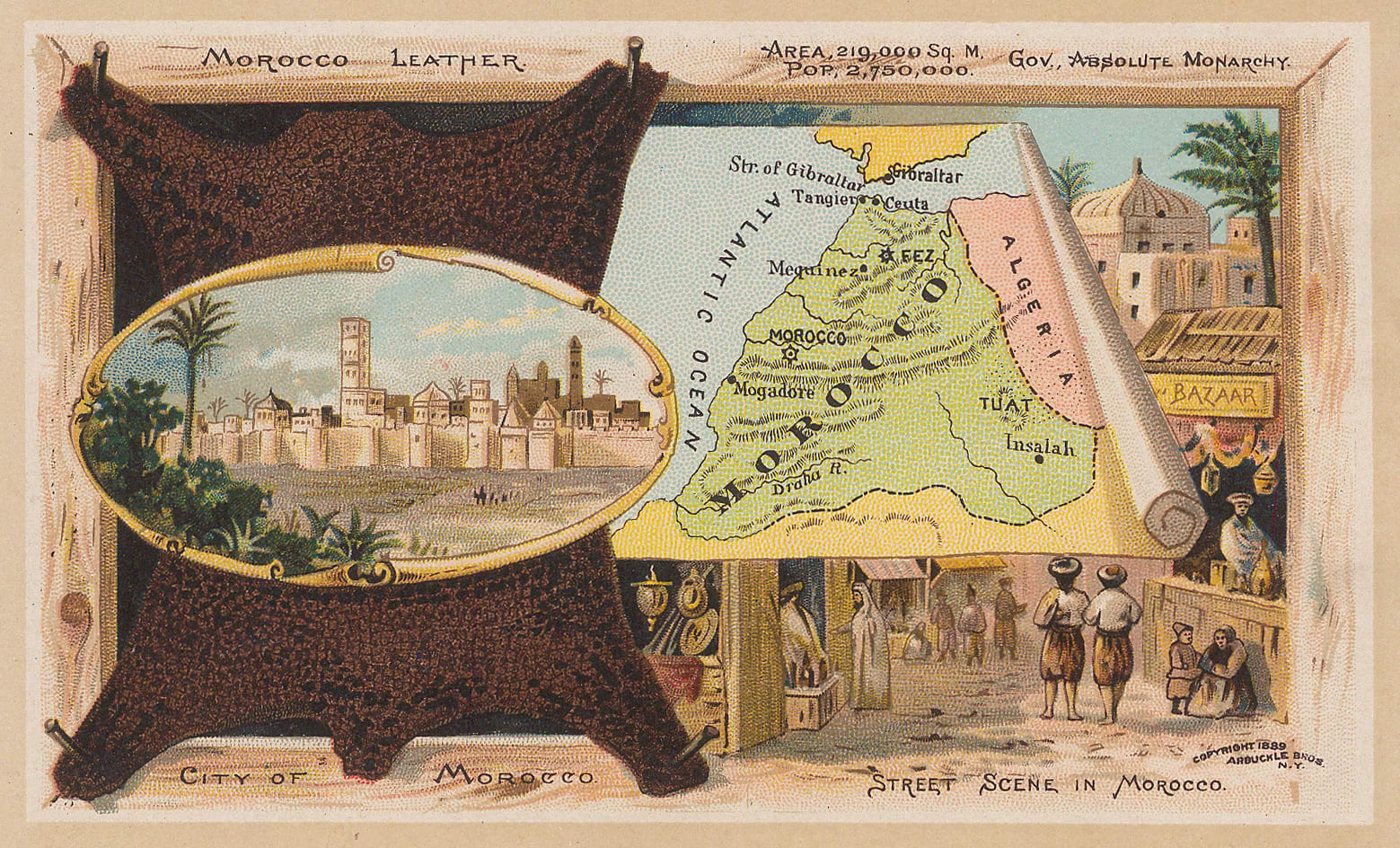 Arbuckle Brothers Company, Morocco, 1889