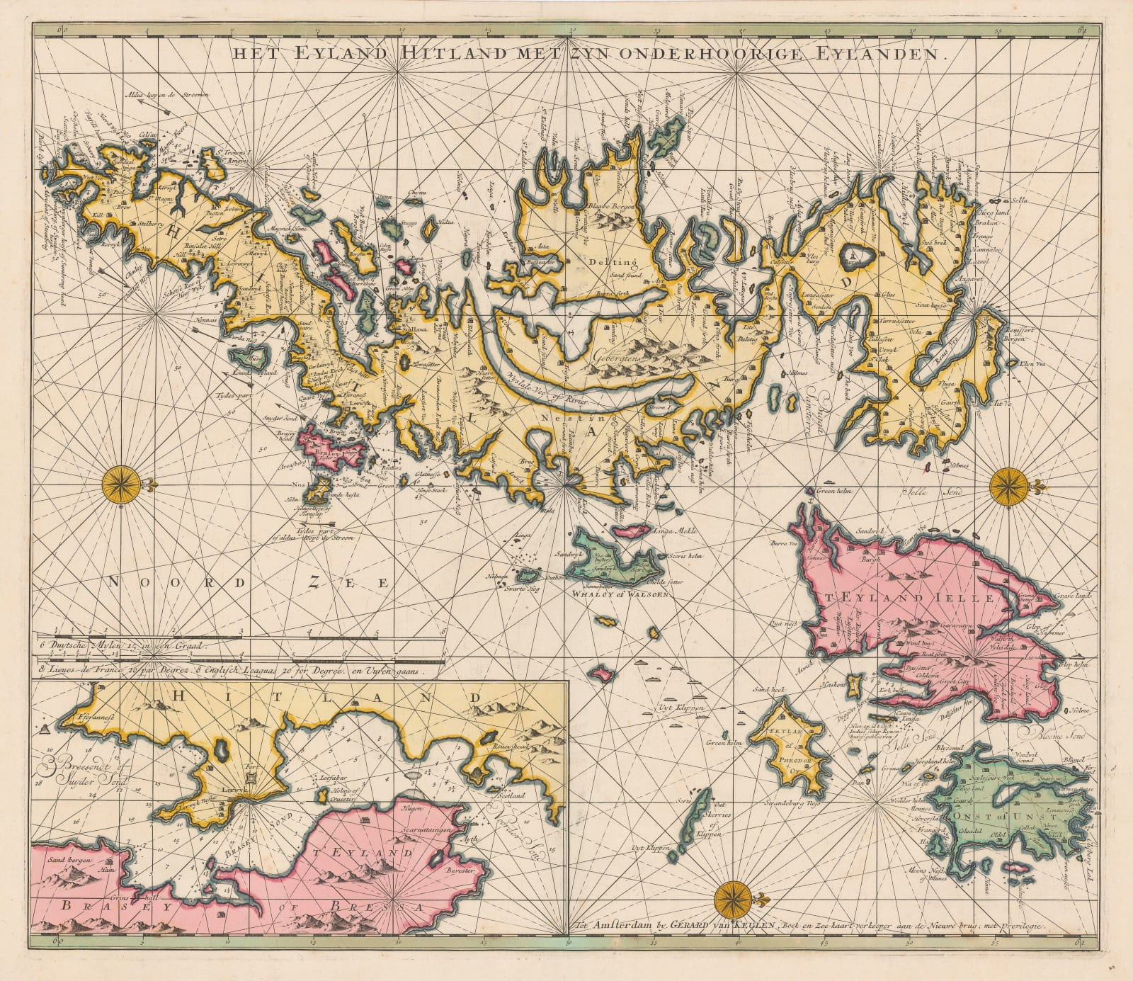 Gerard van Keulen, The Shetland Islands, 1730 c