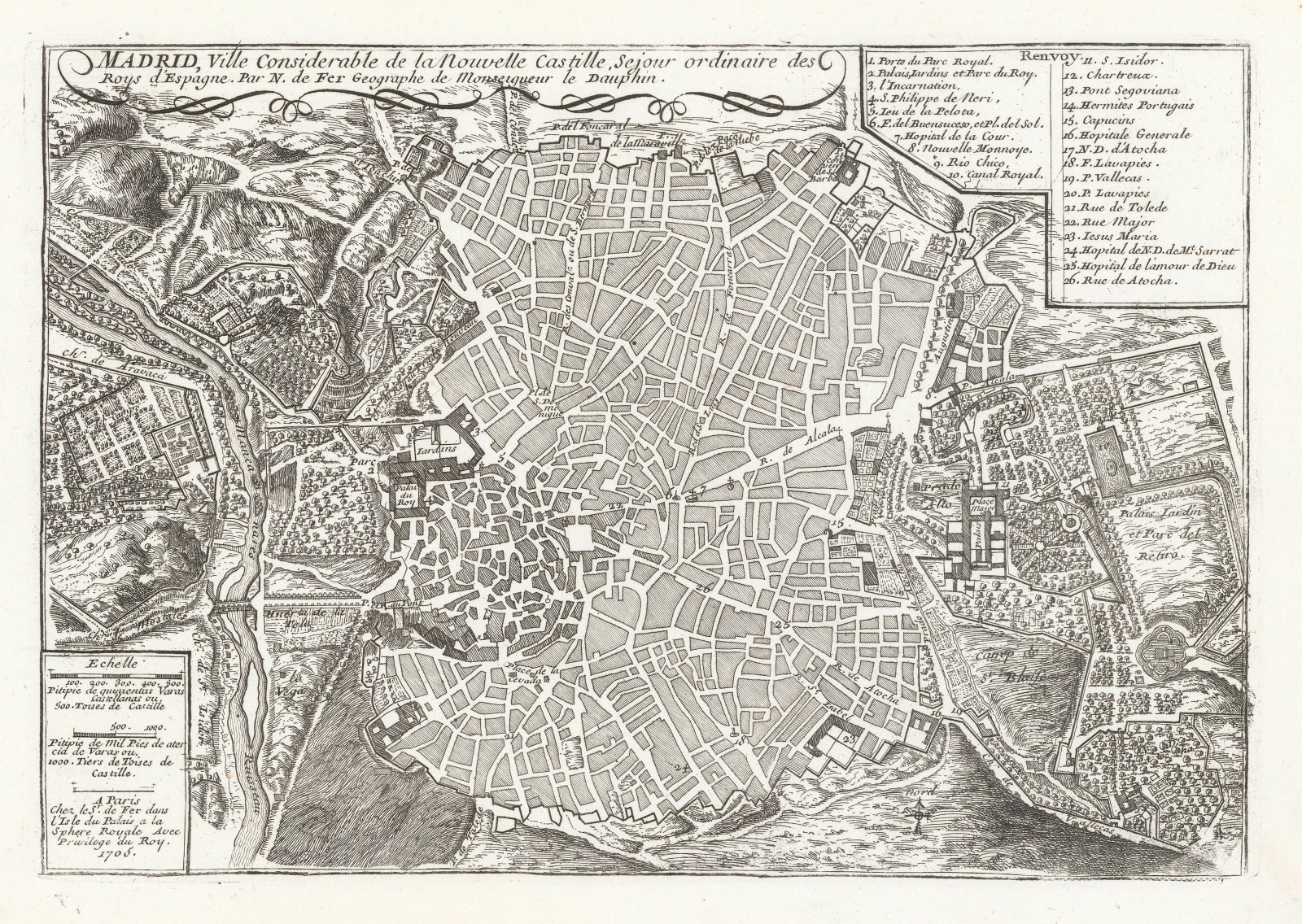 Nicolas de Fer, Madrid, 1705