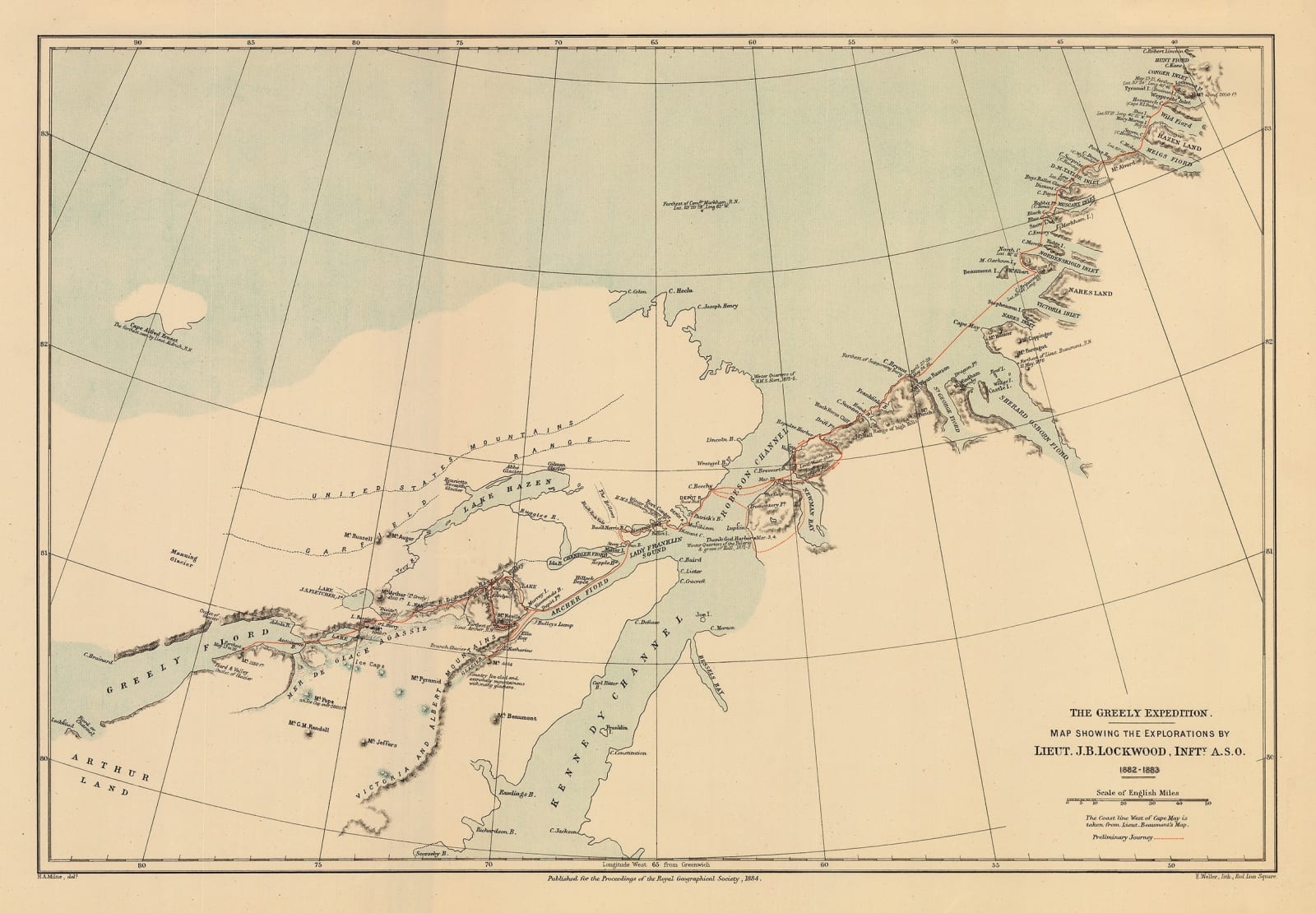 Royal Geographical Society (RGS), The Greely Expedition, 1884