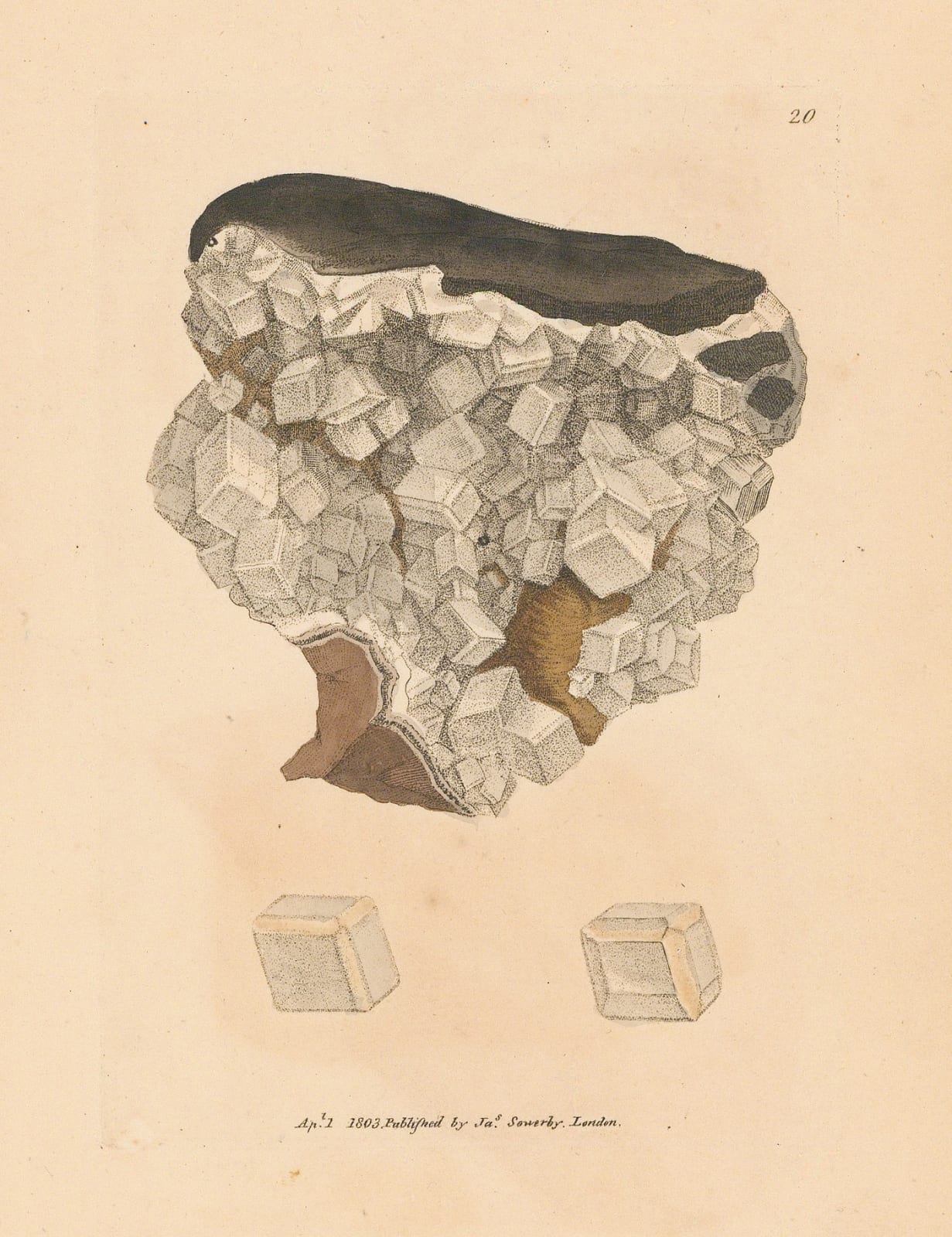 James Sowerby, Geology - Carbonate of Lime, 1804
