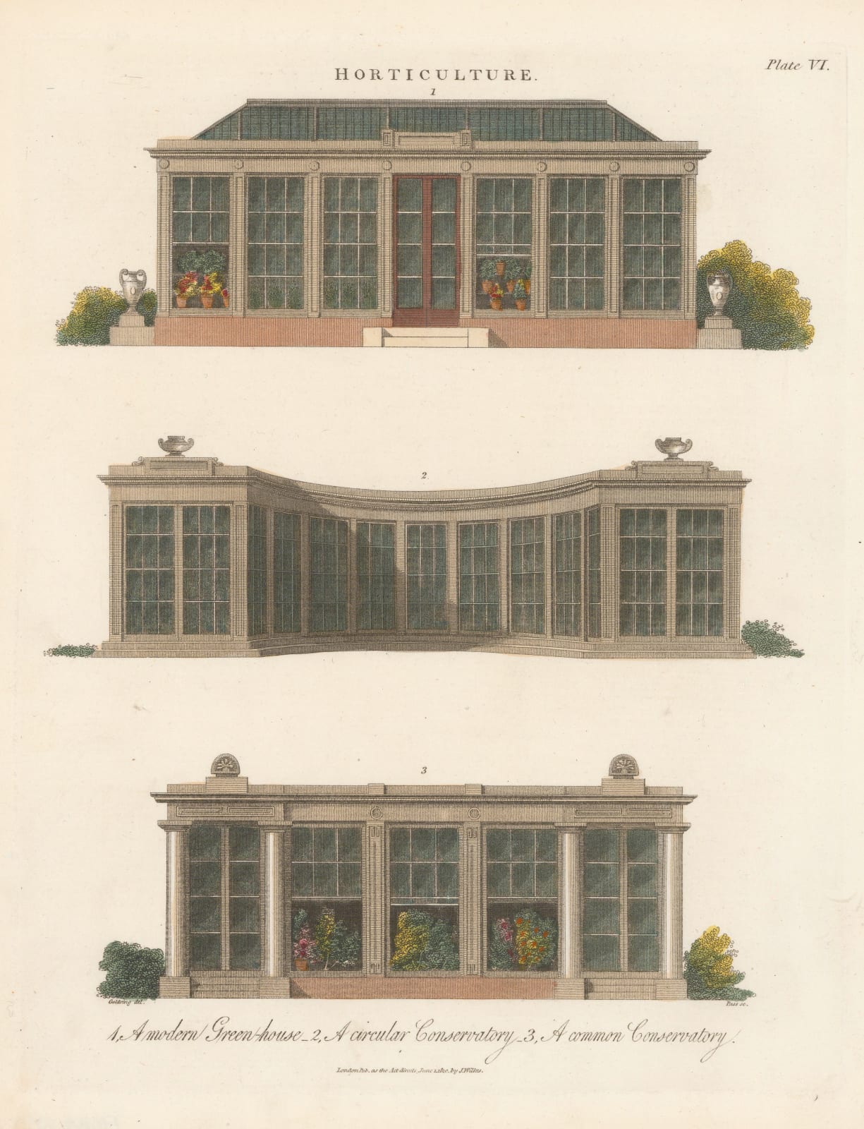 John Wilkes, Horticulture - Greenhouses, 1811