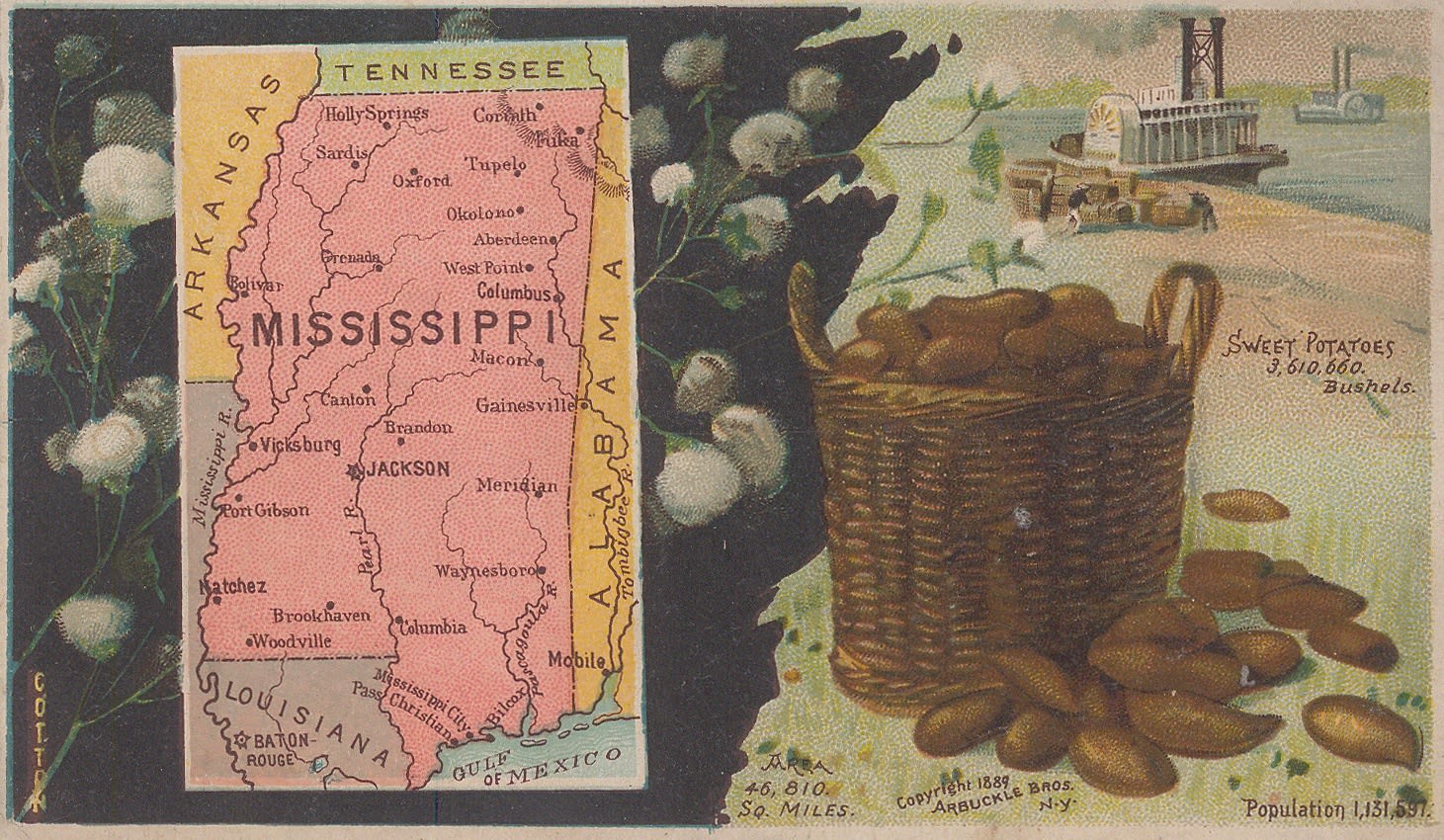 Arbuckle Brothers Company, Mississippi, 1889