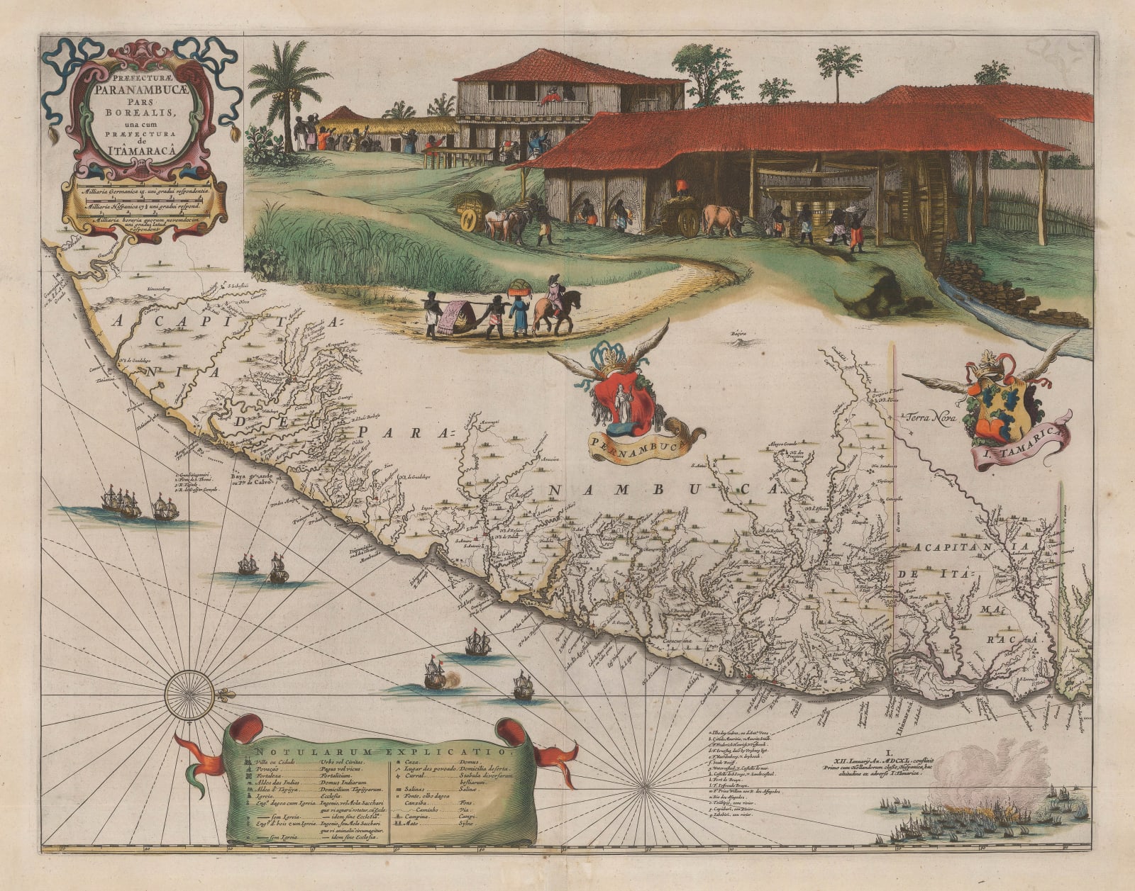 Jan Blaeu, Blaeu's Spectacular Maps of Brazil [set of 6], 1662