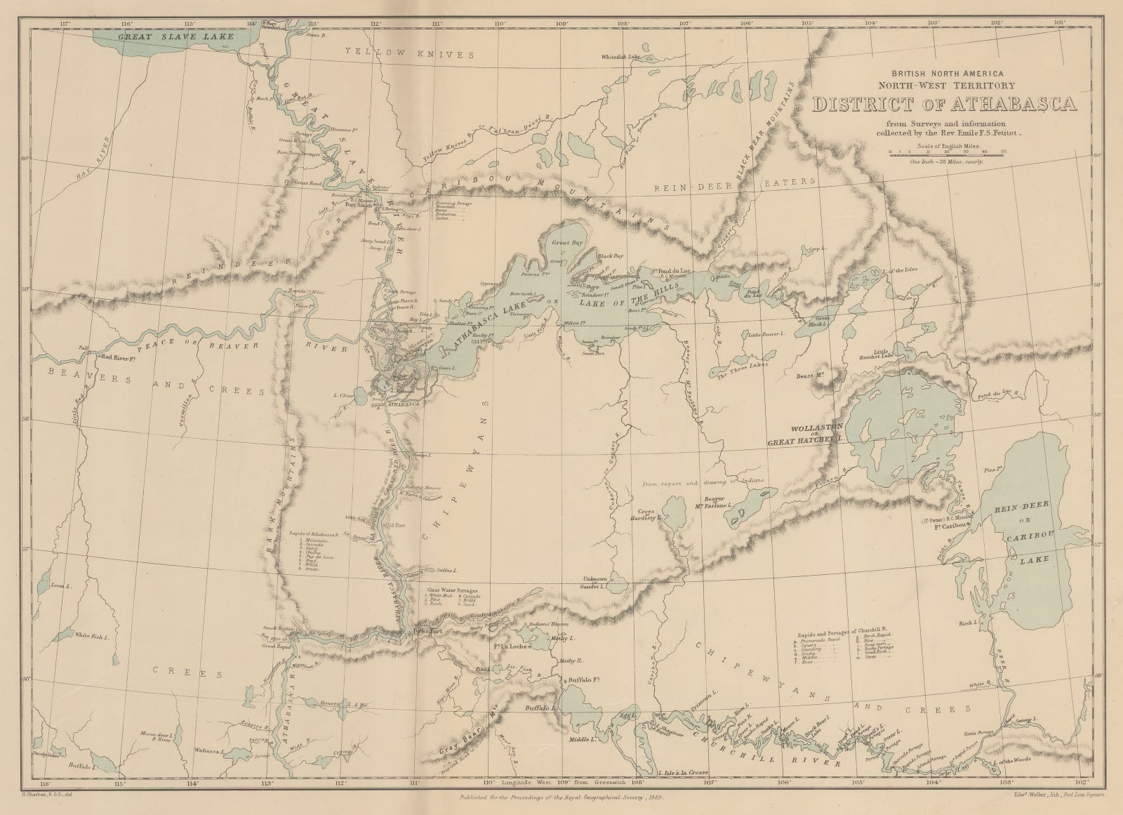 Royal Geographical Society (RGS), Athabasca District, Saskatchewan, 1883