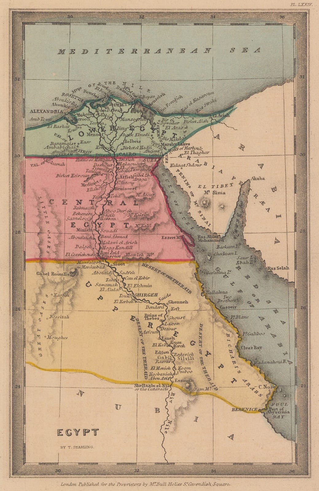 Thomas Starling, Egypt, 1830 c.