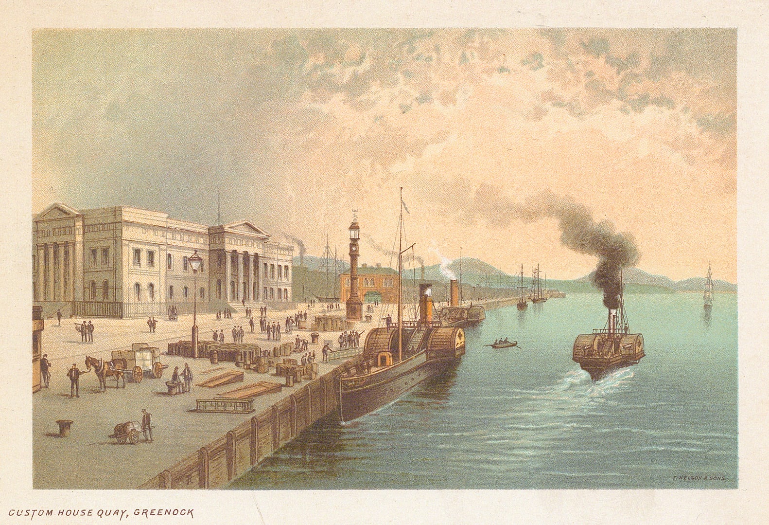 Thomas Nelson, Scotland - Glasgow, Custom House Quay, 1889