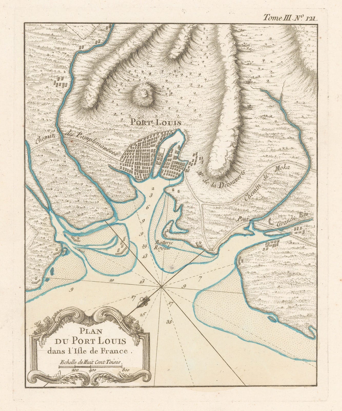 Jacques-Nicolas Bellin, Port Louis, Mauritius, 1764