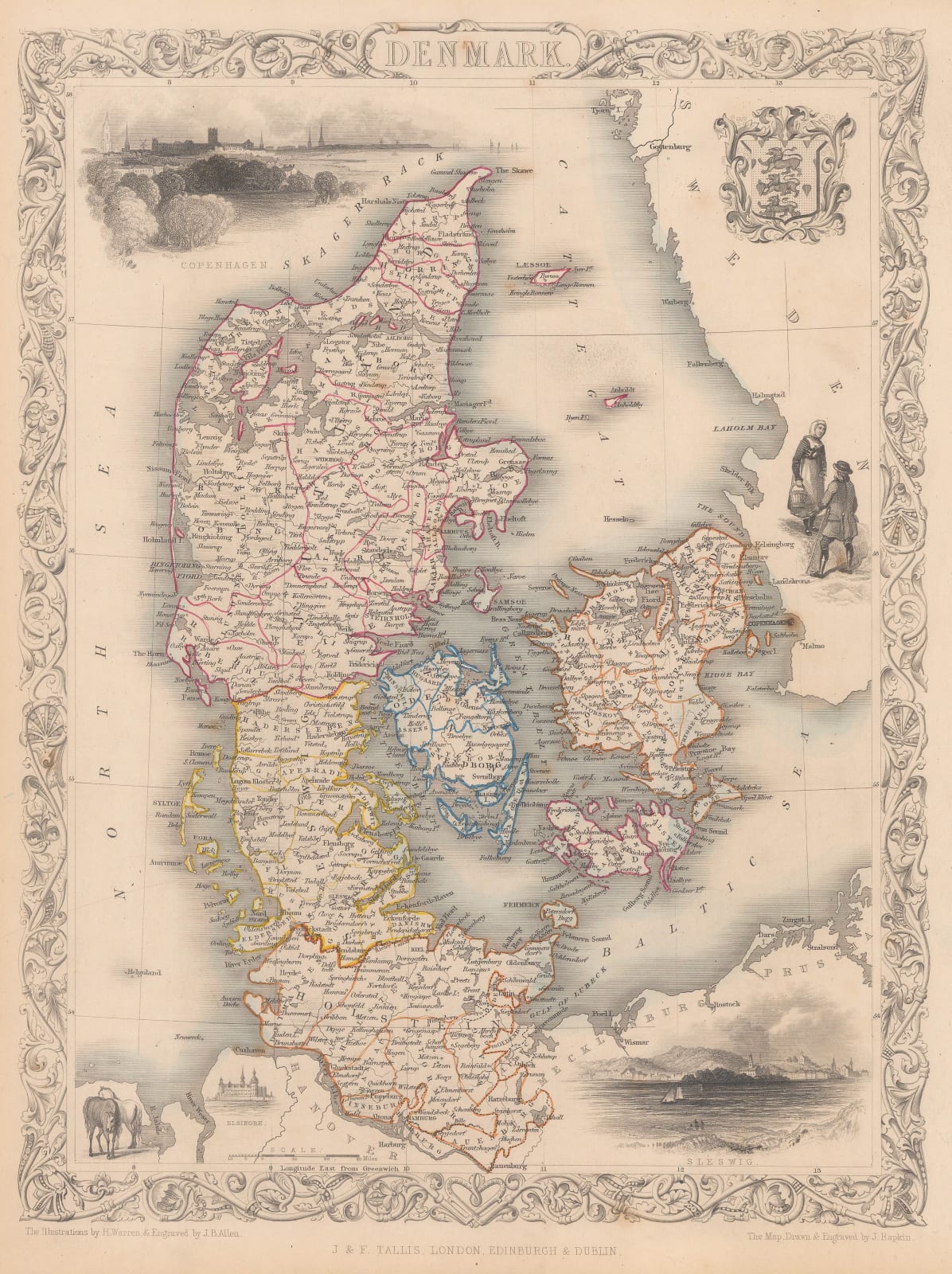 John Tallis, Denmark, 1851
