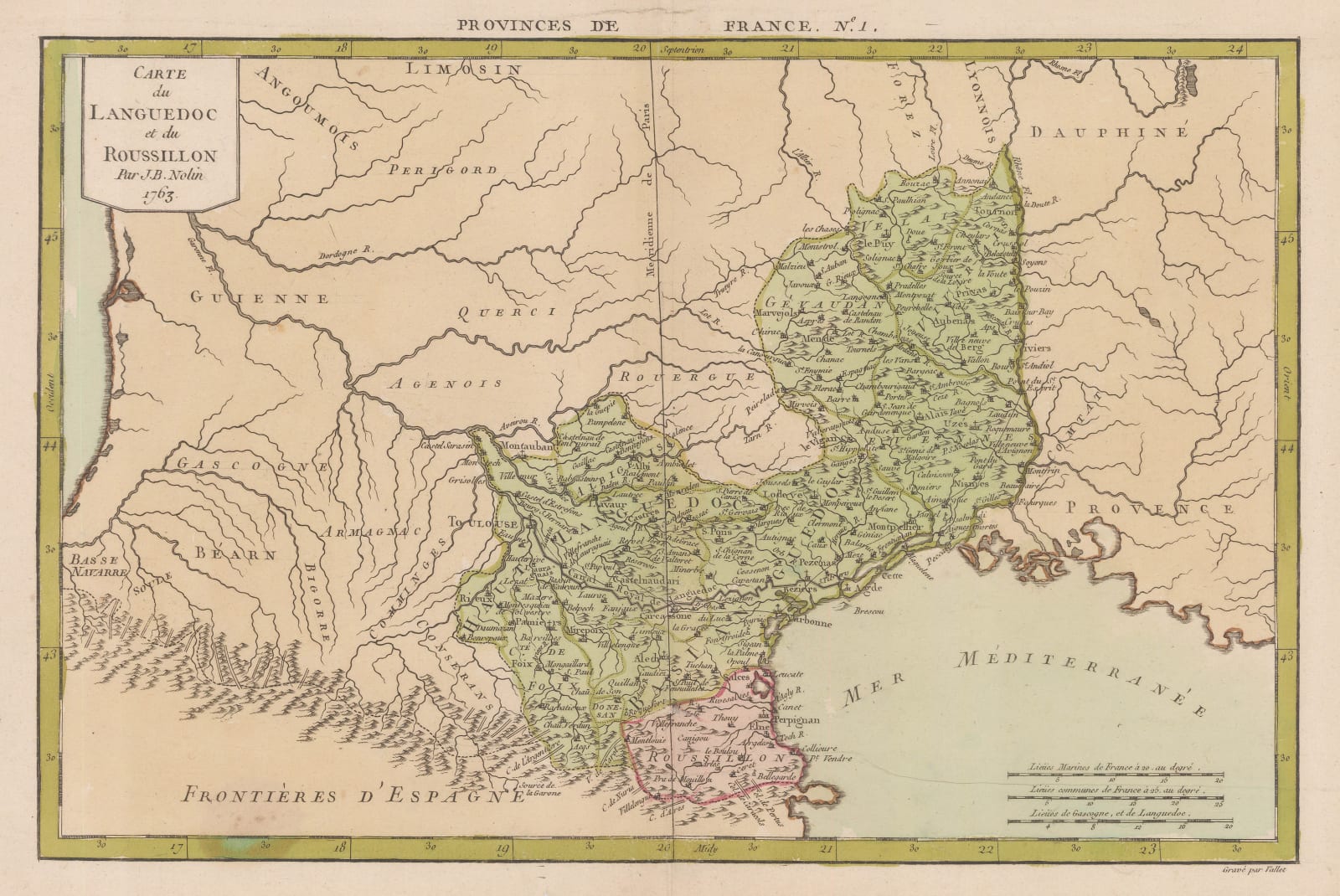Étienne André Philippe de Prétot, Languedoc and Roussillon, 1763