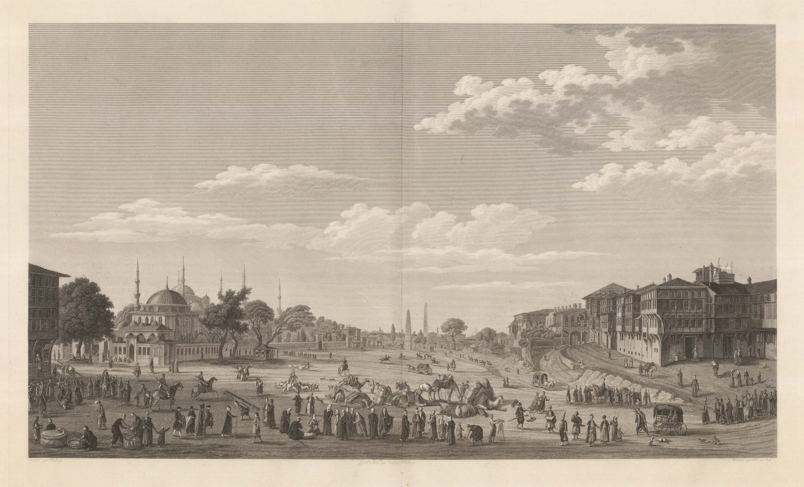 Antoine-Ignace Melling, Turkey - Istanbul / Constantinople, Hippodrome (Ameydanı), 1819