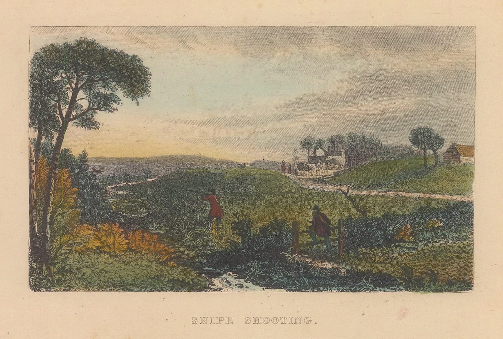 John Thomas Wood, Shooting - Snipe Shooting, 1850 c.