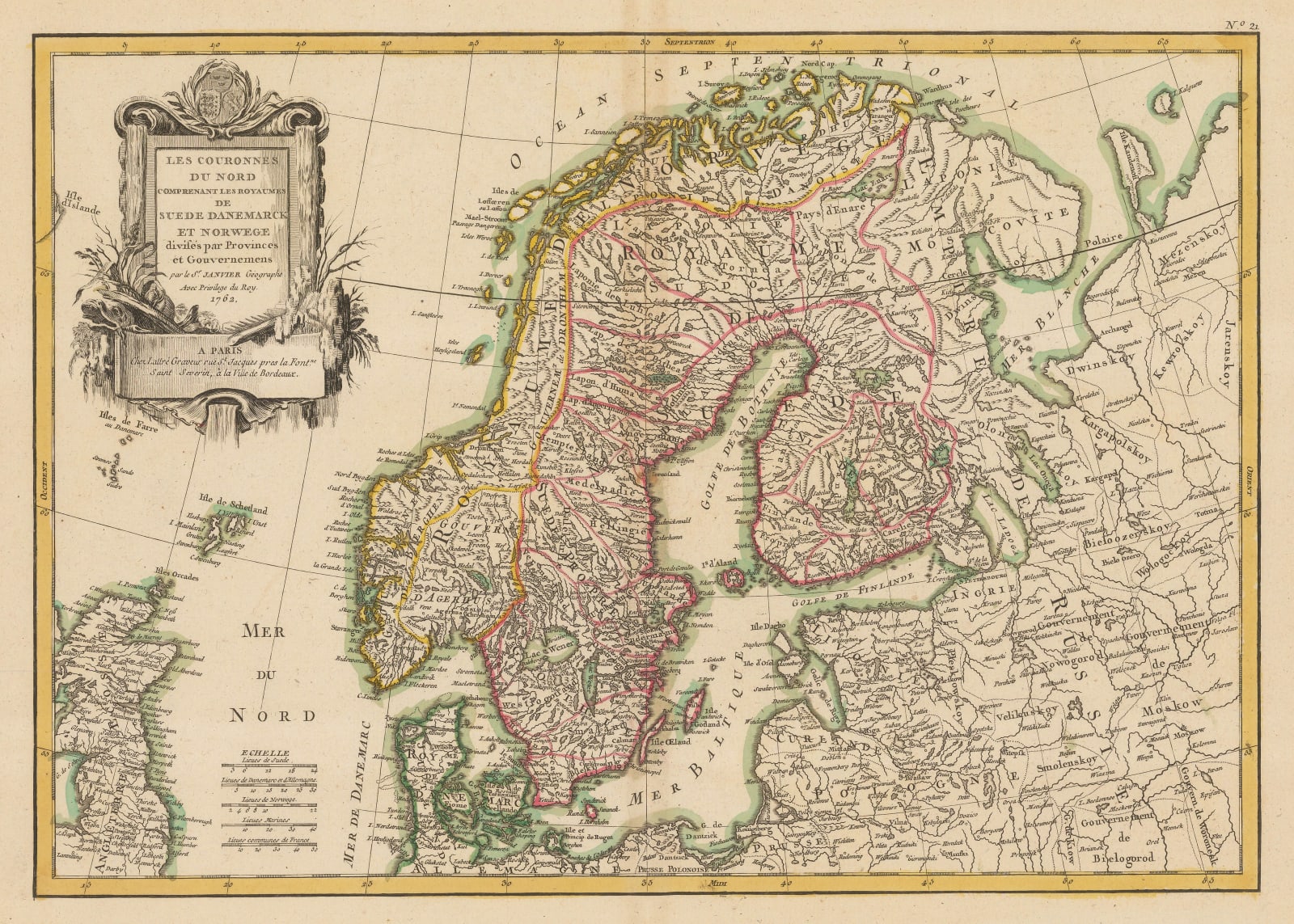 Jean Denis Janvier, Scandinavia, 1762