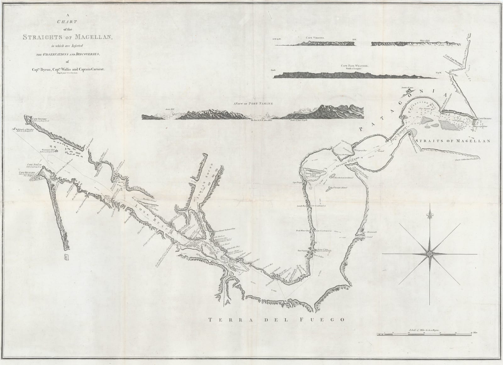 Anonymous, Carte du Detroit de Magellan, 1774 c.