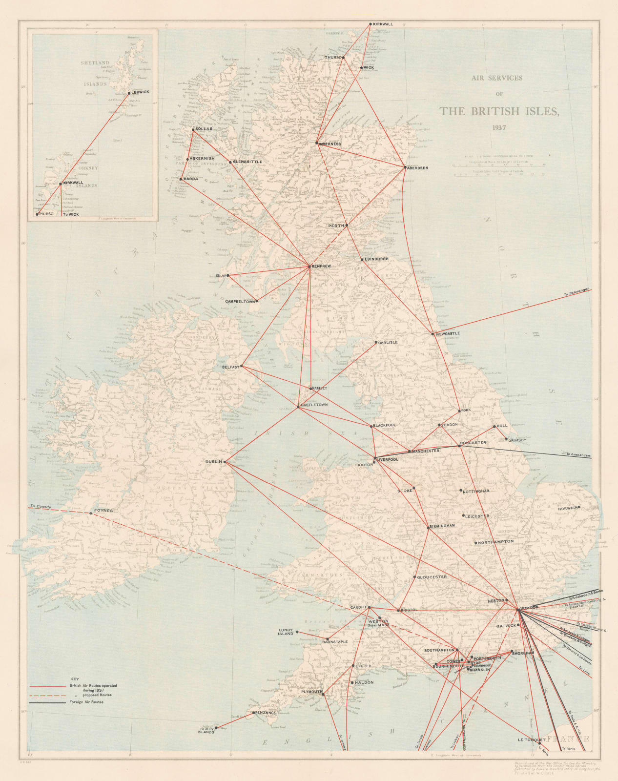 War Office, Air Services of the British Isles, 1937