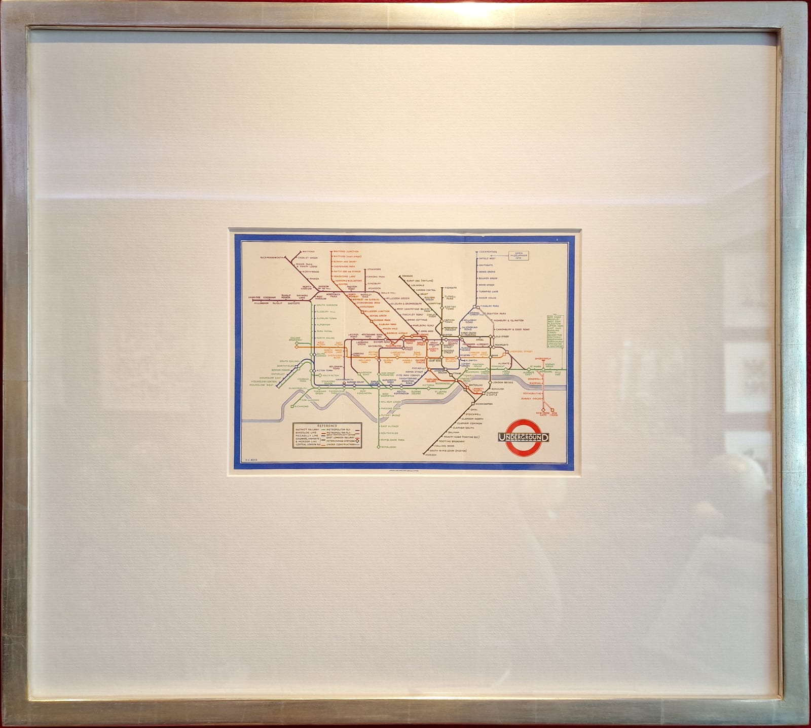 Harry Beck, [First Edition London Underground Map], 1933