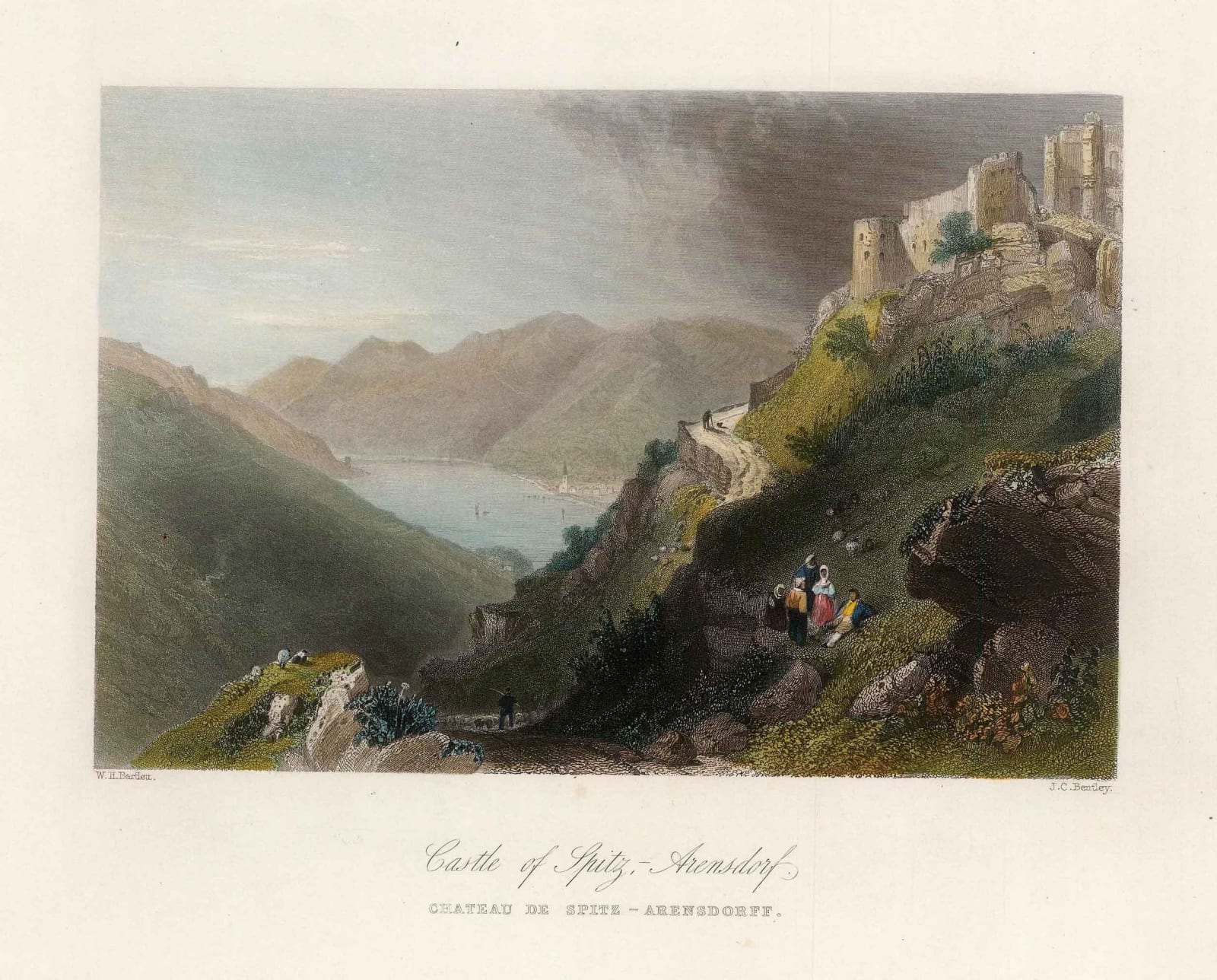 William Bartlett, Austria - Spitz-Arensdorf, 1840 c.