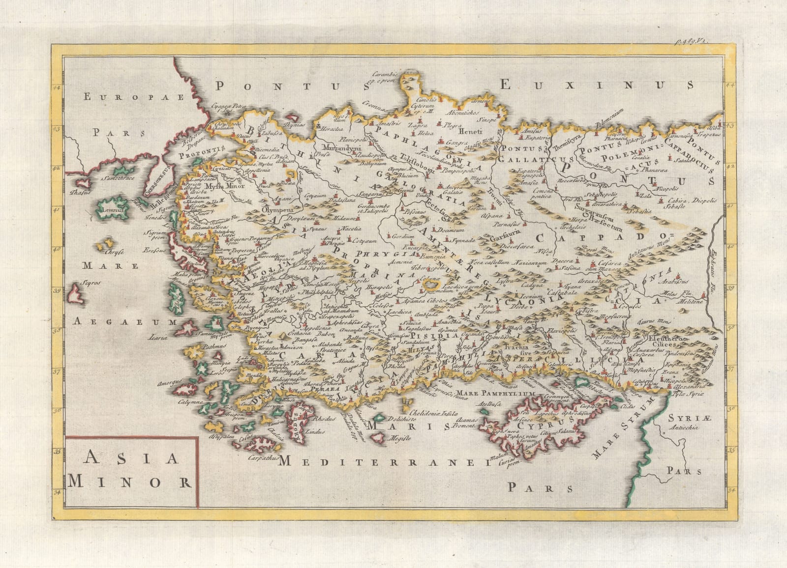 Herman Moll, Asia Minor / Turkey, 1745