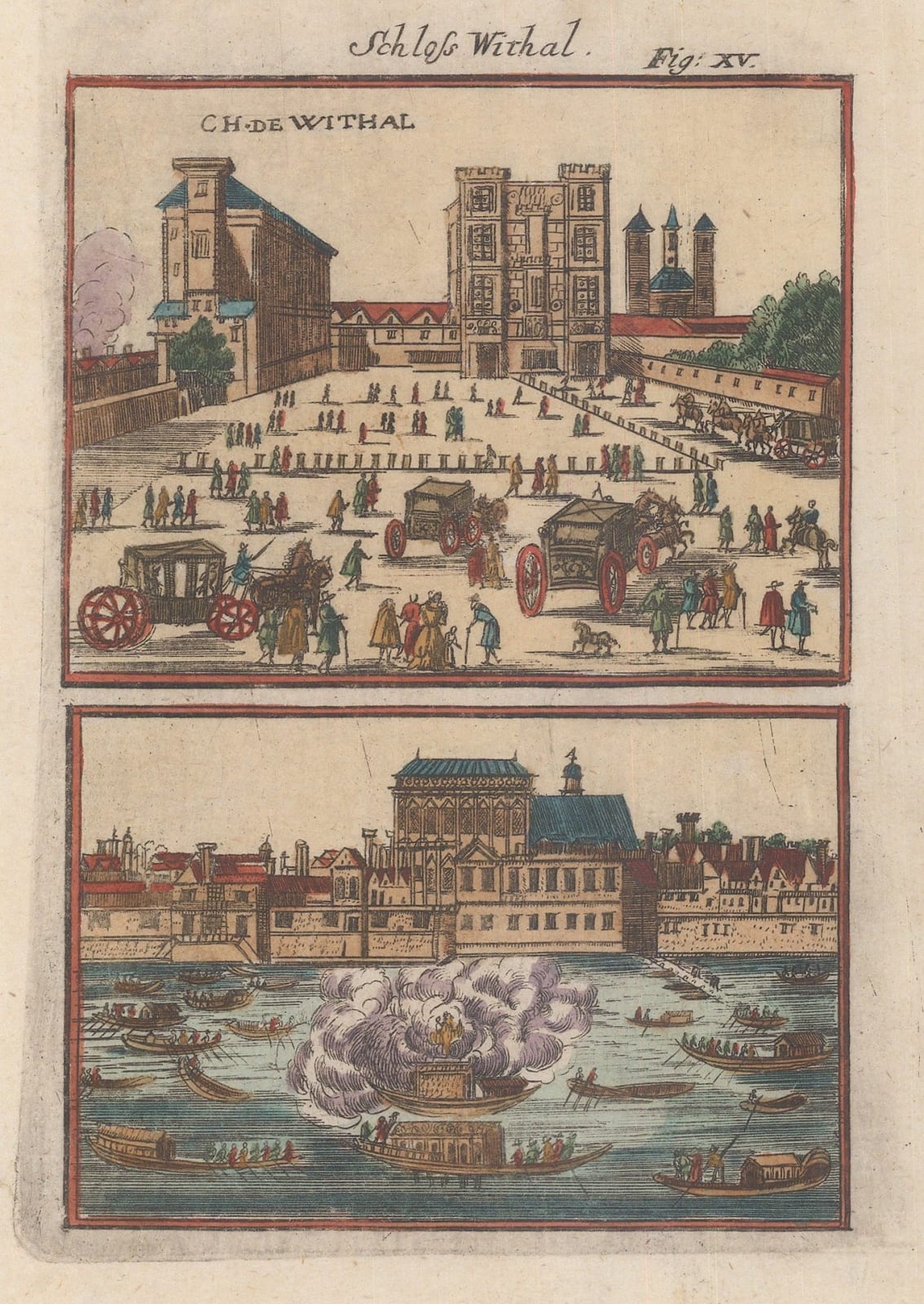 Alain Manesson Mallet, London - Whitehall, 1719