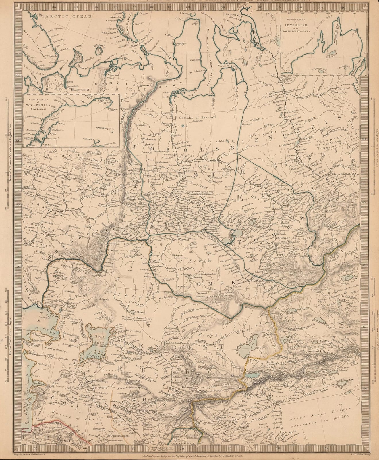Society for the Diffusion of Useful Knowledge (SDUK), Western Siberia, Independent Tartary, Khiva, Bokhara &c., 1838
