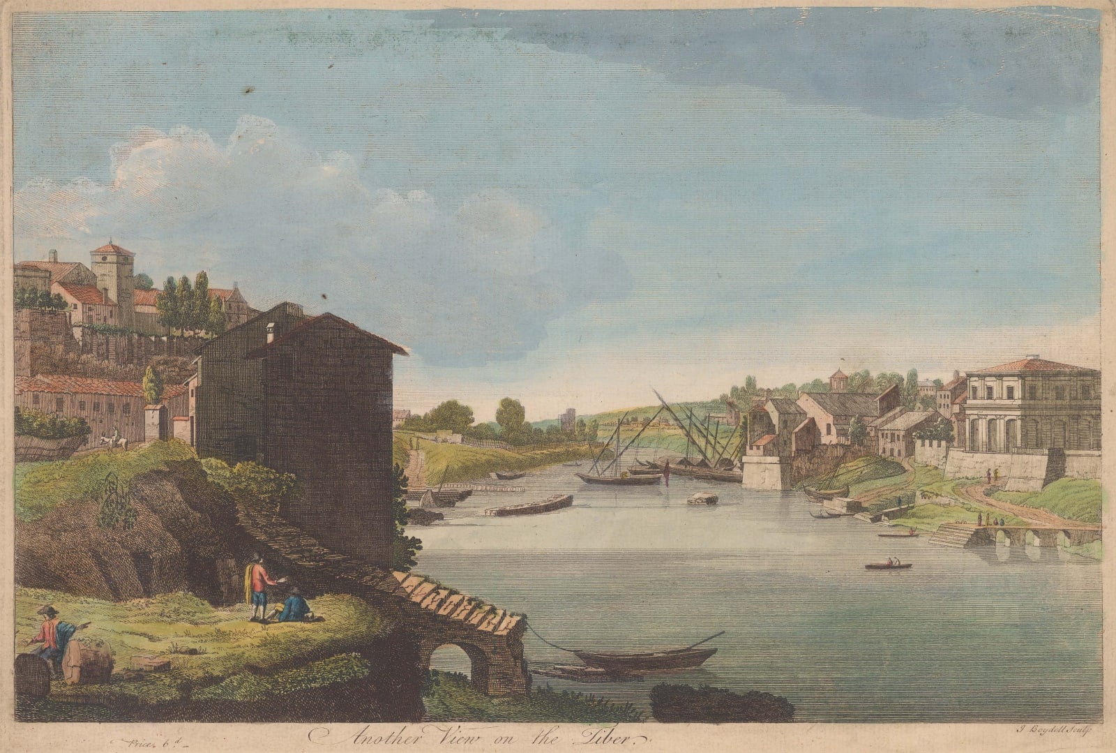John Boydell, Italy - Tiber River, 1790 c.