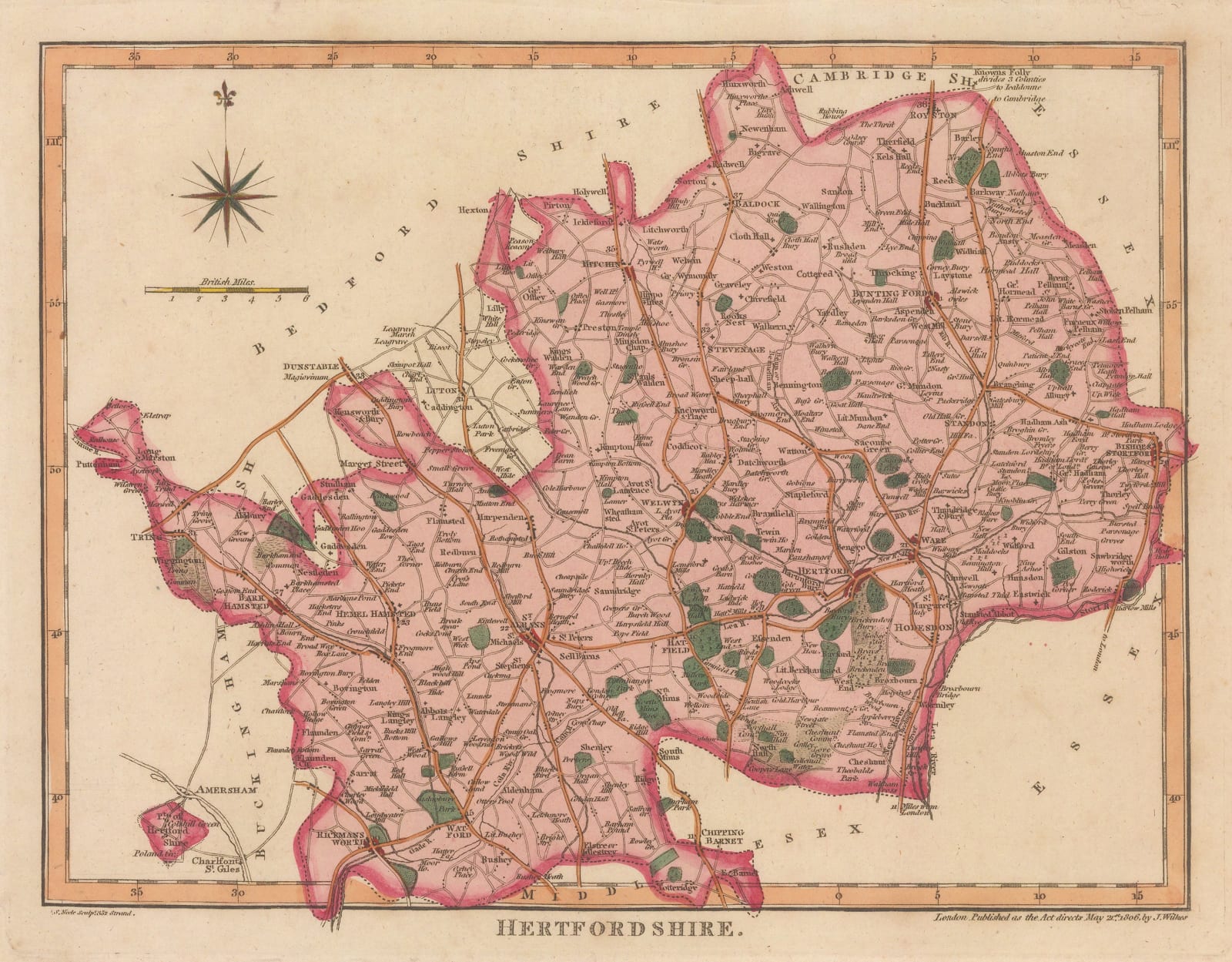 John Wilkes, Hertfordshire, 1806