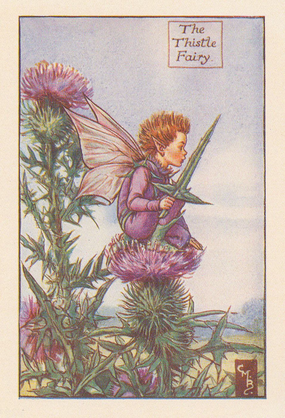 Cicely Mary Barker, Fairies - Thistle Fairy, 1925