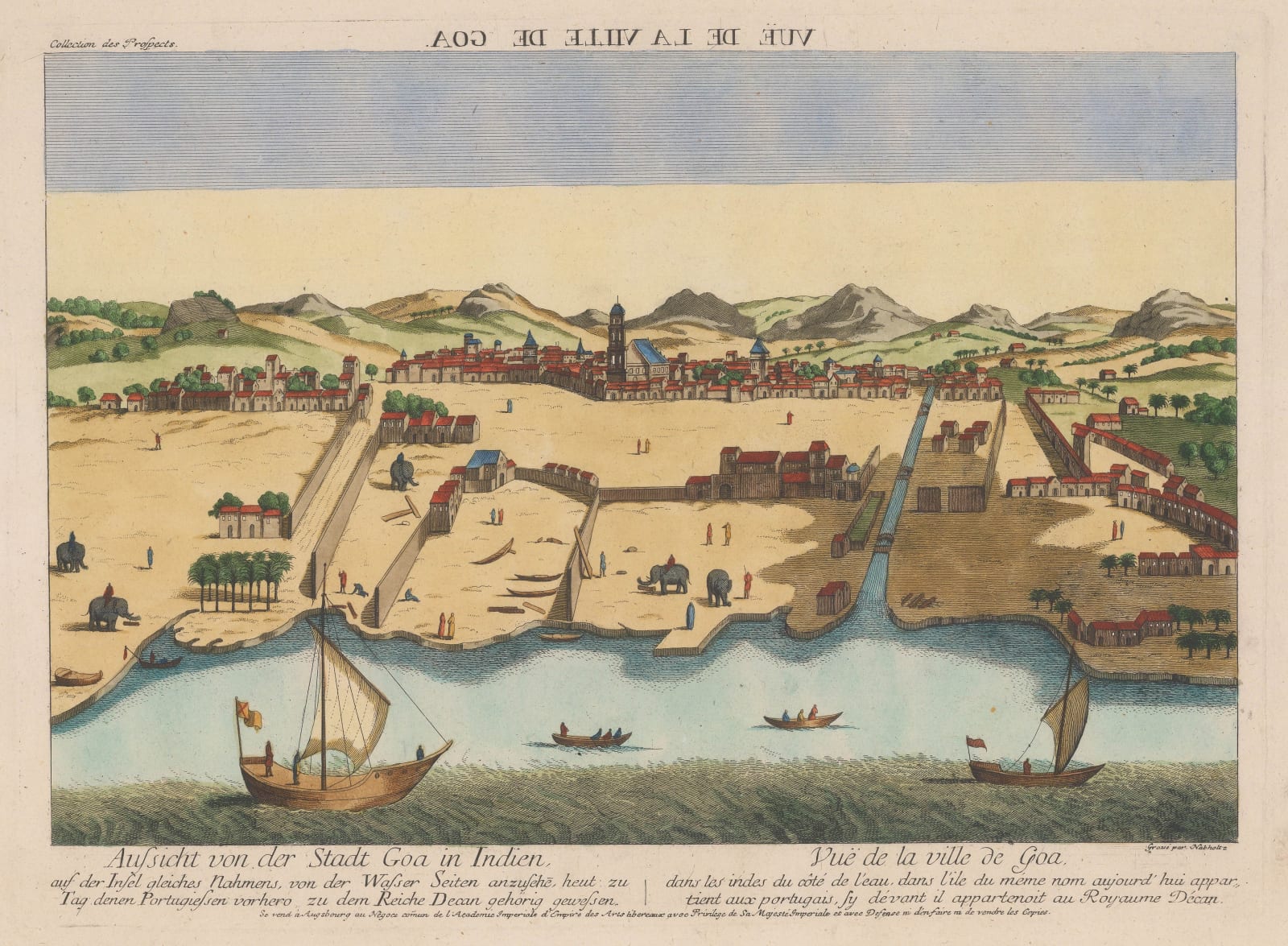 Johann Christoph Nabholtz, India - Goa, Velha Goa (Old Goa), 1780 c.