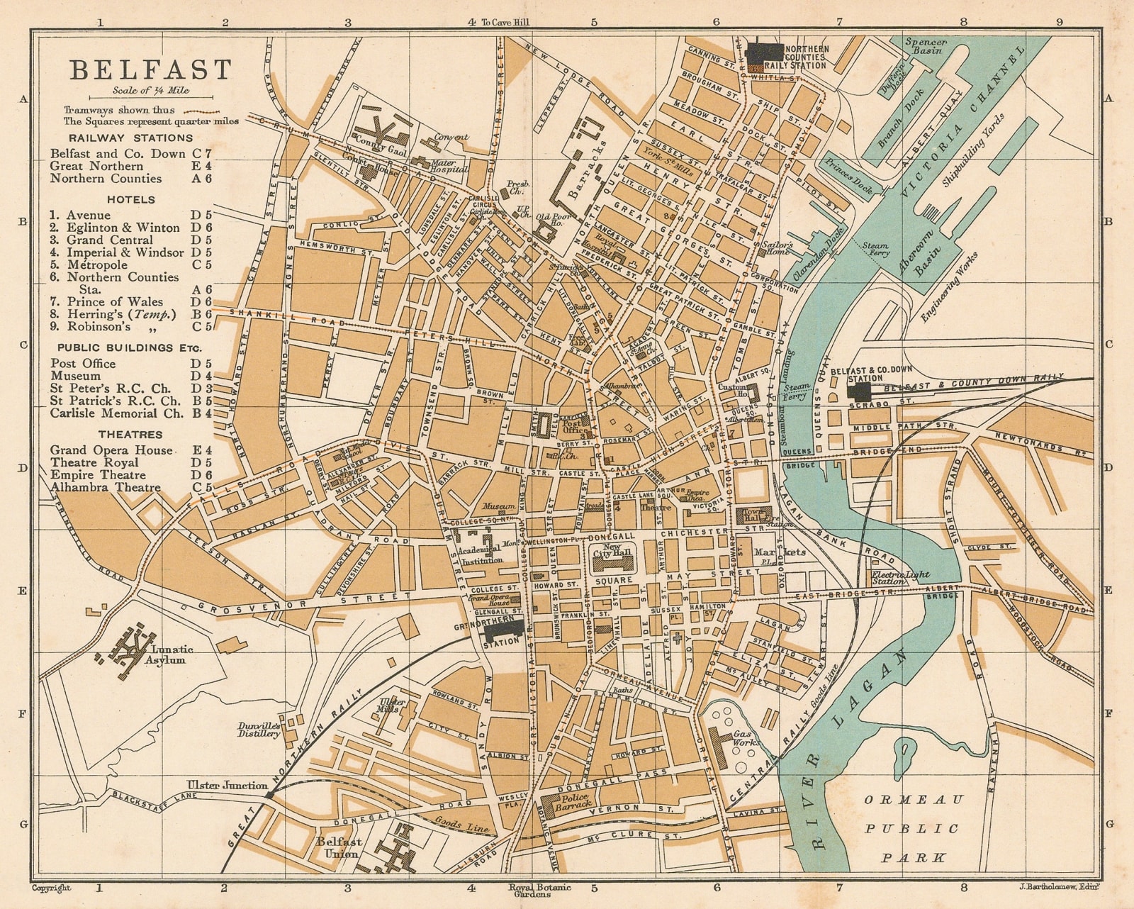 John Bartholomew, Belfast, 1902